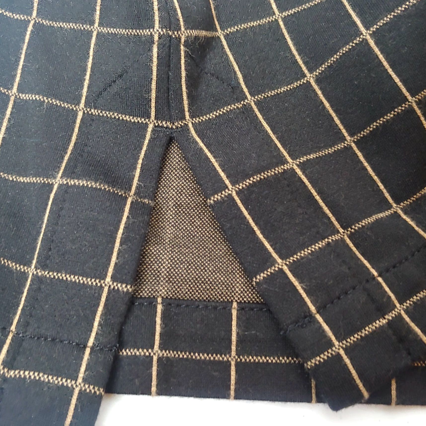 Vintage J Jill Ponte Shirt Women Large Knit Button Sleeve Black Tan Plaid Classic Grid Shirt Ladies A-line Mens? Size L / US 10 / IT 46 - 6 Thumbnail
