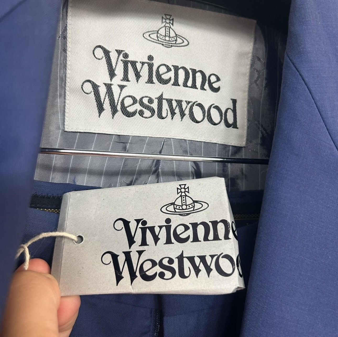 Vivienne Westwood Vivienne Westwood Peak Lapel F/W 18 Blue Two-Piece Suit Size 48R - 3 Thumbnail