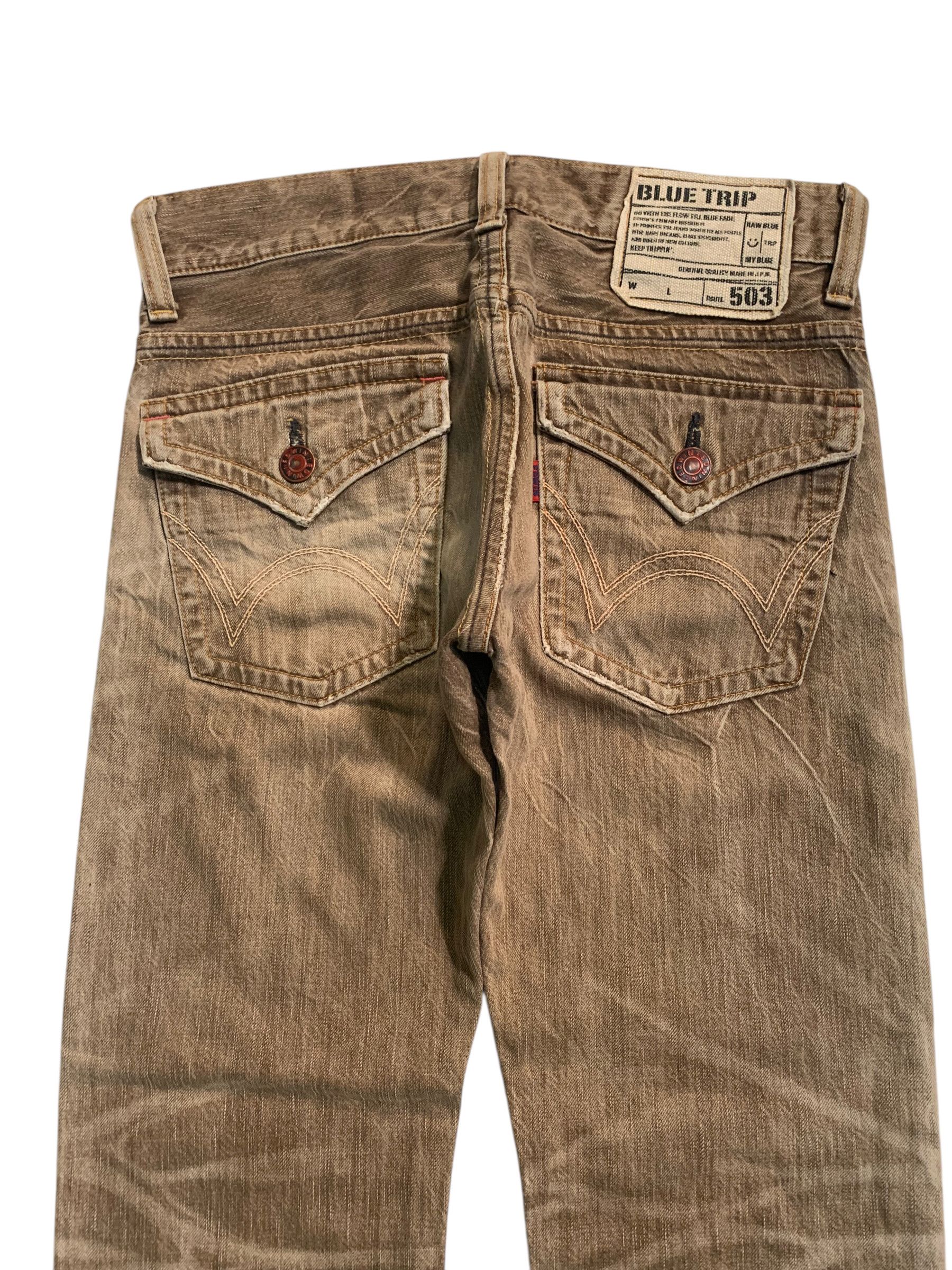 Edwin FLARE EDWIN 503 FADED & RUSTY PUNK DISTRESSED DENIM Size US 31 - 7 Thumbnail