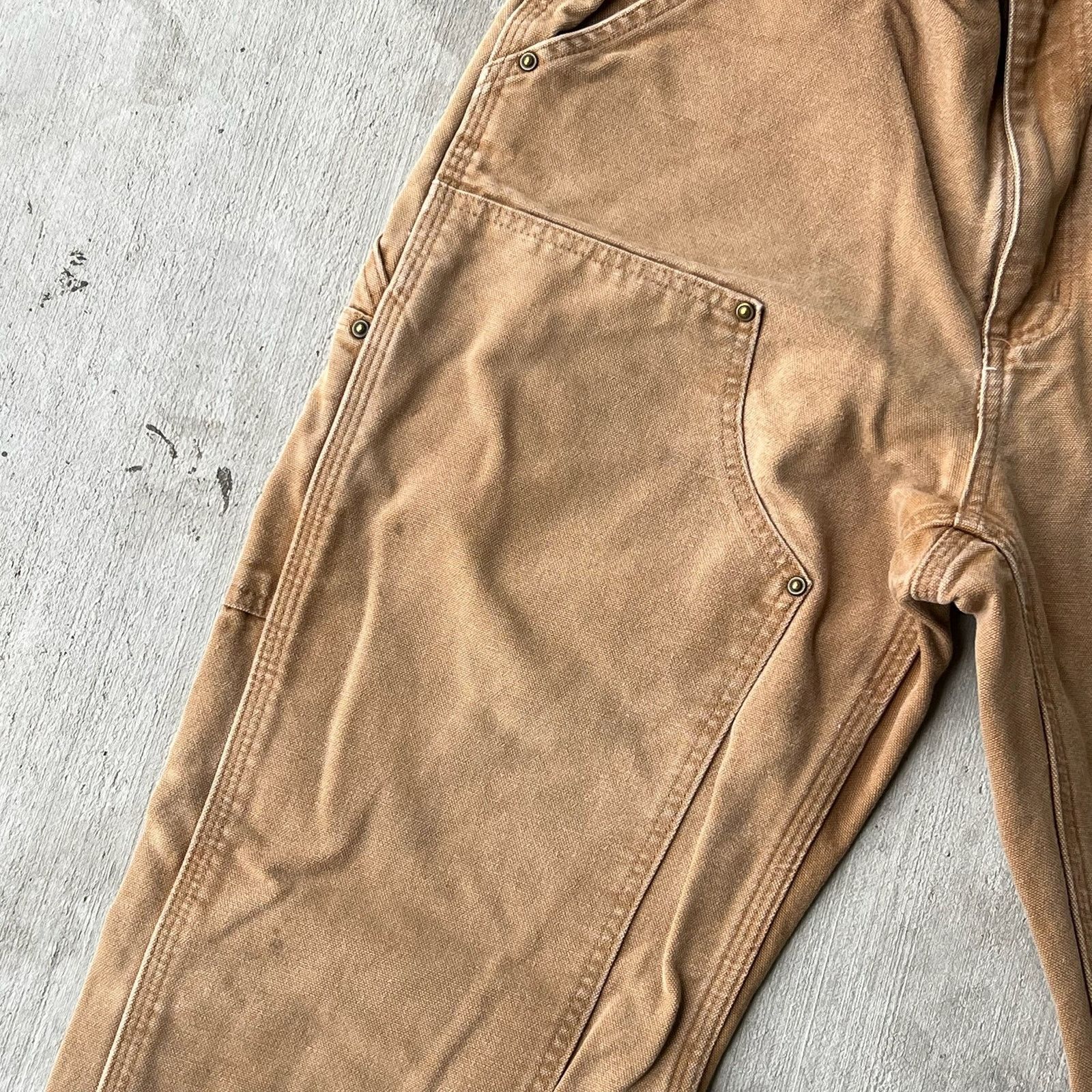 Carhartt × Vintage Carhartt brown double knee work wear carpenter pants Size US 31 - 7 Thumbnail