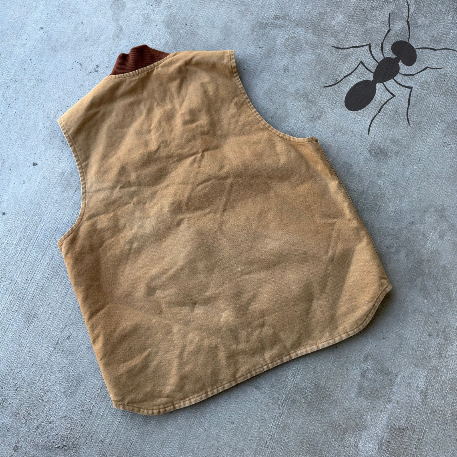Carhartt × Vintage Carhartt V01 brown quilted work wear vest Size US XL / EU 56 / 4 - 4 Thumbnail
