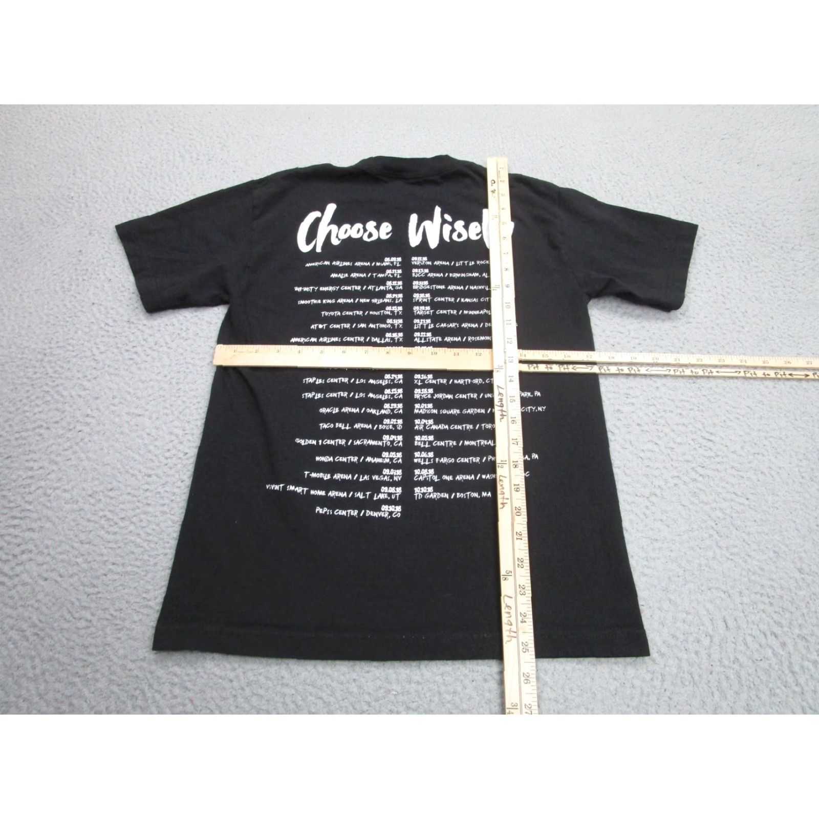 Dreamville Dreamville J Cole KOD Tour Shirt Mens Small Black Choose Wisely Rap Tee Size US S / EU 44-46 / 1 - 6 Thumbnail
