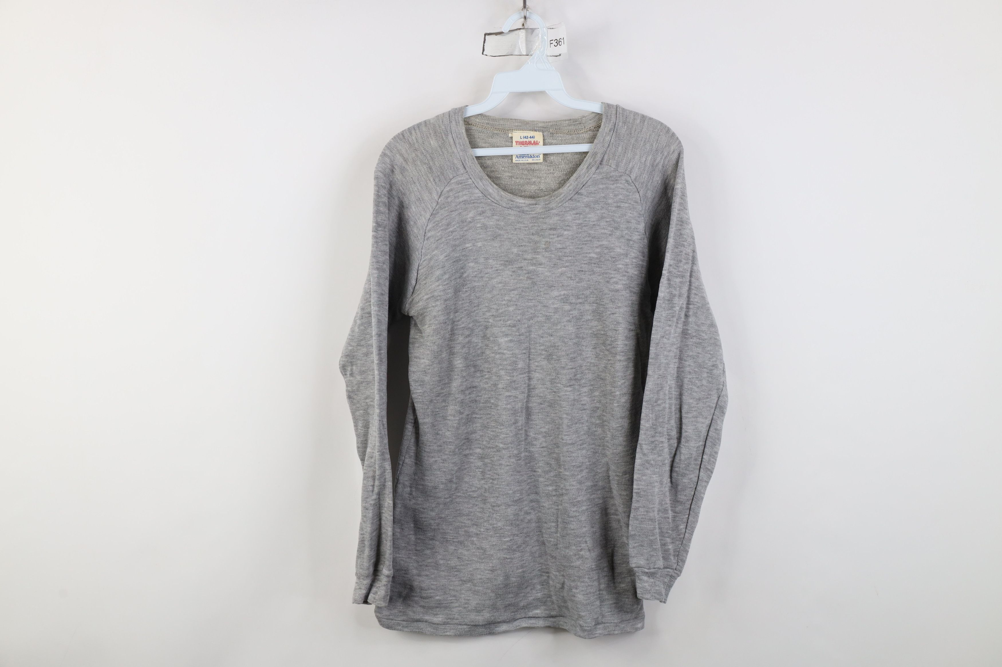 Vintage Vintage 70s Streetwear Thermal Knit Long Sleeve T-Shirt USA Size US L / EU 52-54 / 3 - 1 Thumbnail