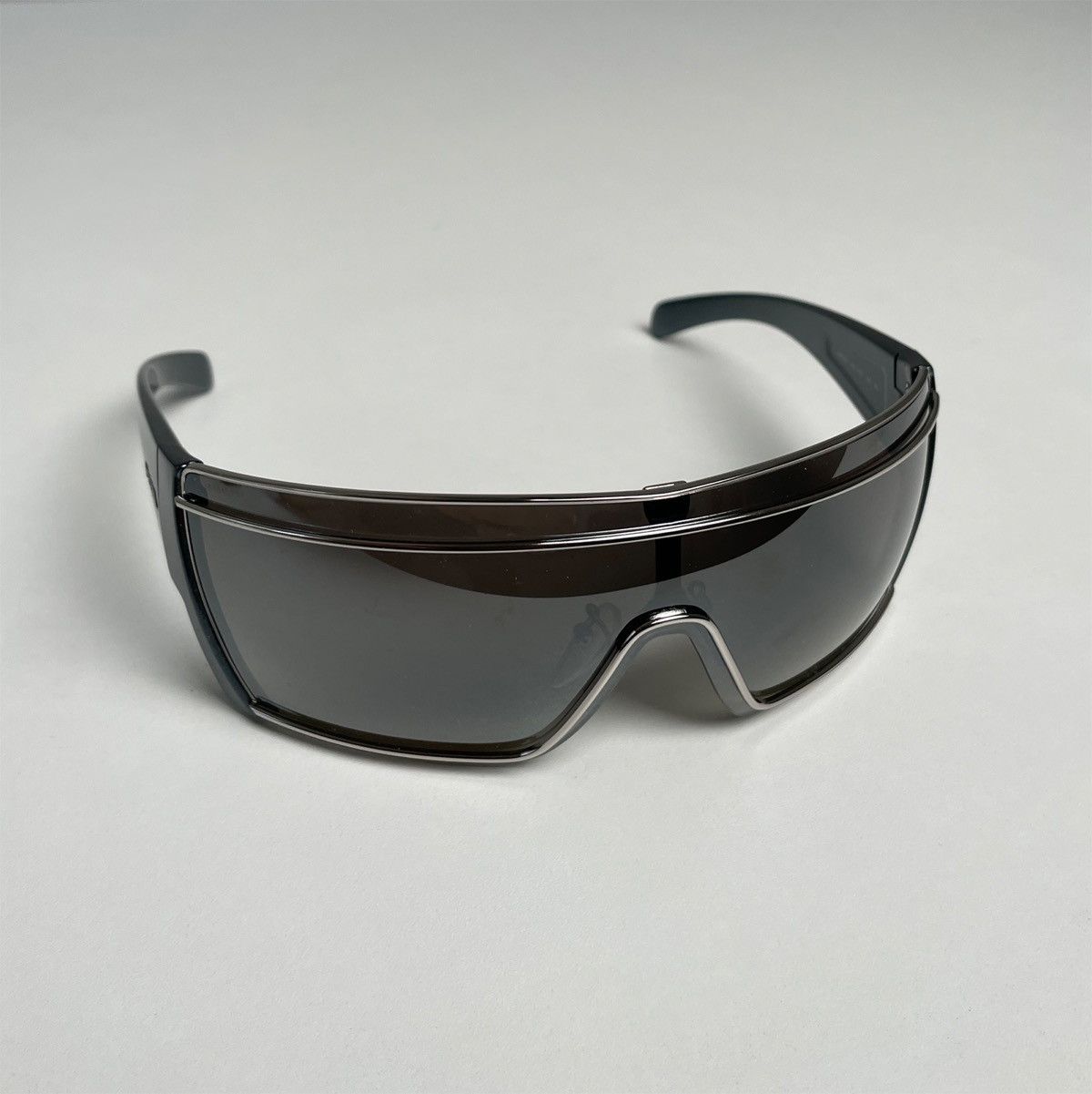 Prada PRADA 80’s Silver Mask Sunglasses Size ONE SIZE - 2 Thumbnail