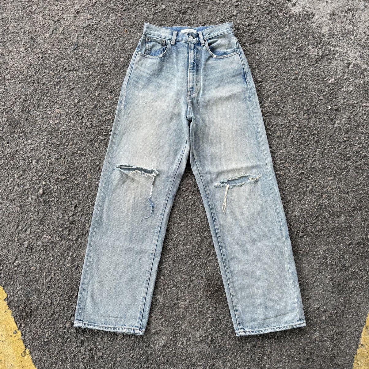 Jean × MOUSSY × Vintage VINTAGE MOUSSY JEAN FADED RIPEP DENIM PANTS Size US 26 / EU 42 - 1 Thumbnail