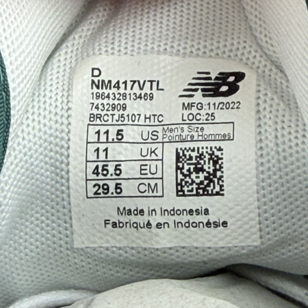 New Balance New Balance Numeric 417 x Franky Villani Teal White NM417VTL Size US 11.5 / EU 44-45 - 8 Thumbnail