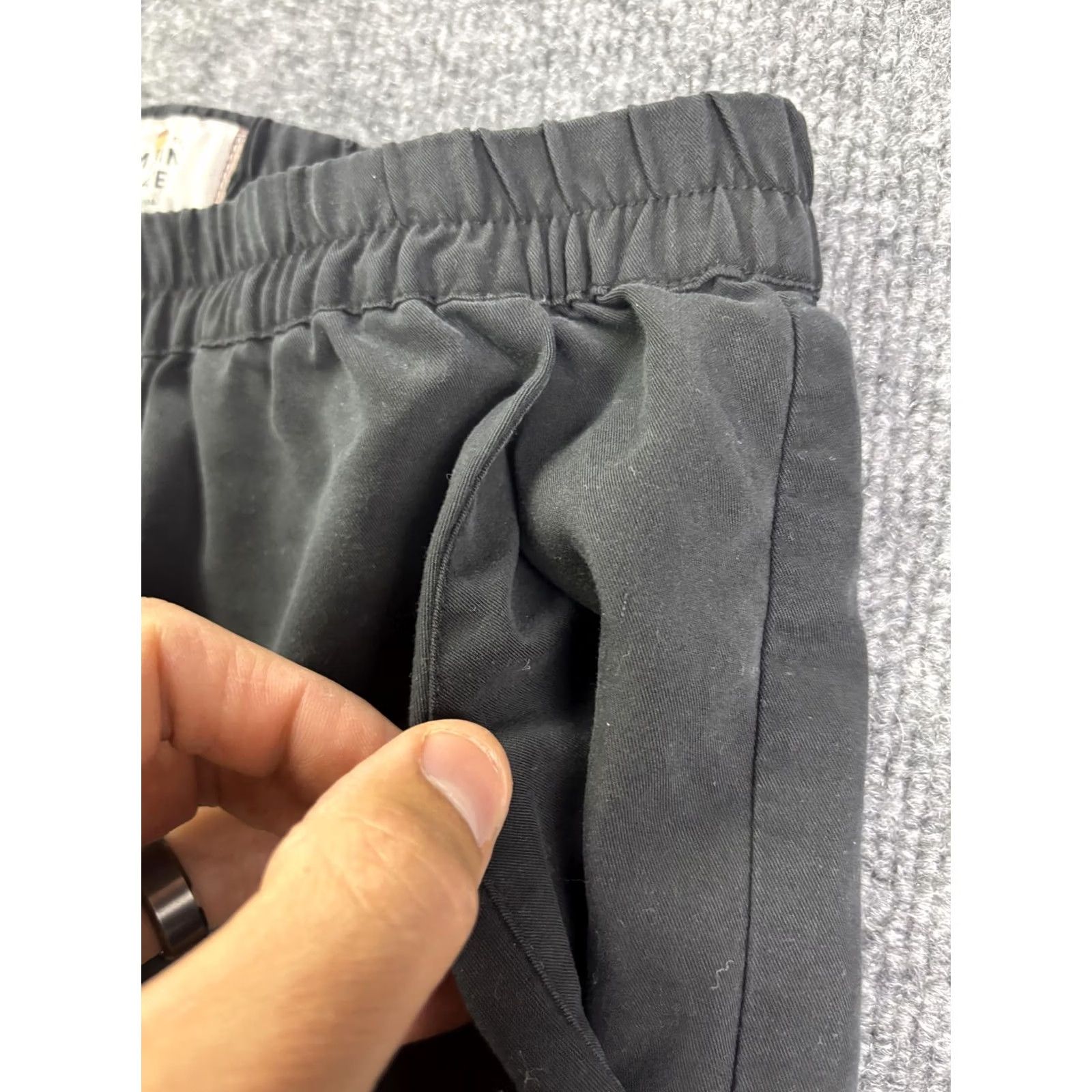 Marine Layer VINTAGE Marine Layer Pants Womens XS Black Modal Jogger Elastic Waist Stretch Tapered Size 26" / US 2 / IT 38 - 3 Thumbnail