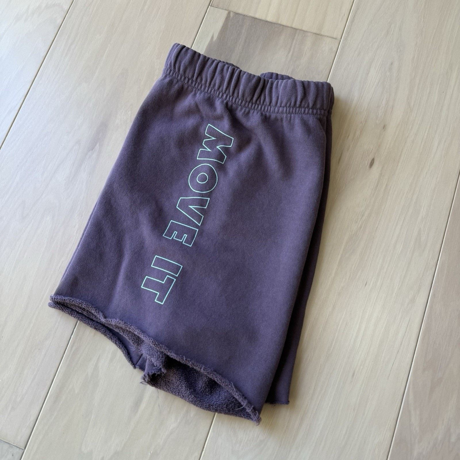 MOTHER Mother Shorts Large Purple Bender Sweat Fleece Bottoms Size 30" / US 8 / IT 44 - 7 Thumbnail