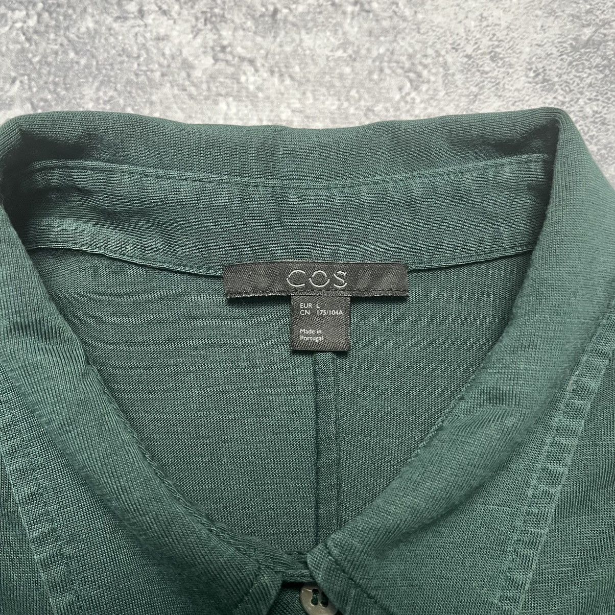 Cos COS Blouse Green Shirt Luxury Designer Streetwear Size L / US 10 / IT 46 - 3 Thumbnail
