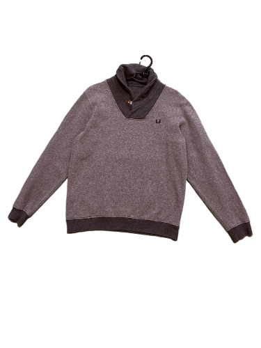 Fred Perry Vintage Fred Perry Gray Streetwear Sweater Size US M / EU 48-50 / 2 - 1 Thumbnail