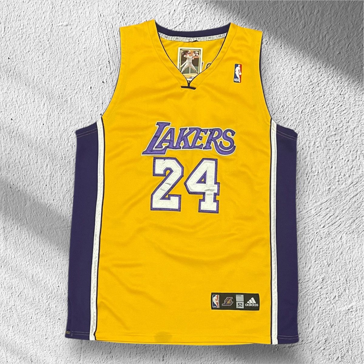 Adidas Kobe Bryant #24 Los Angeles Lakers Yellow Adidas Jersey Size US XL / EU 56 / 4 - 1 Thumbnail