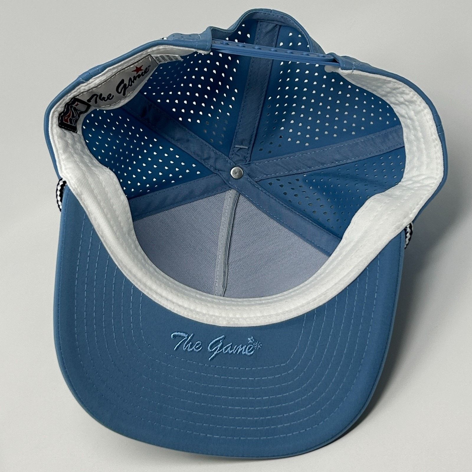 The Game The Game Logo Trucker Hat Cap Blue Mesh Snapback 5 Panel Size ONE SIZE - 4 Thumbnail