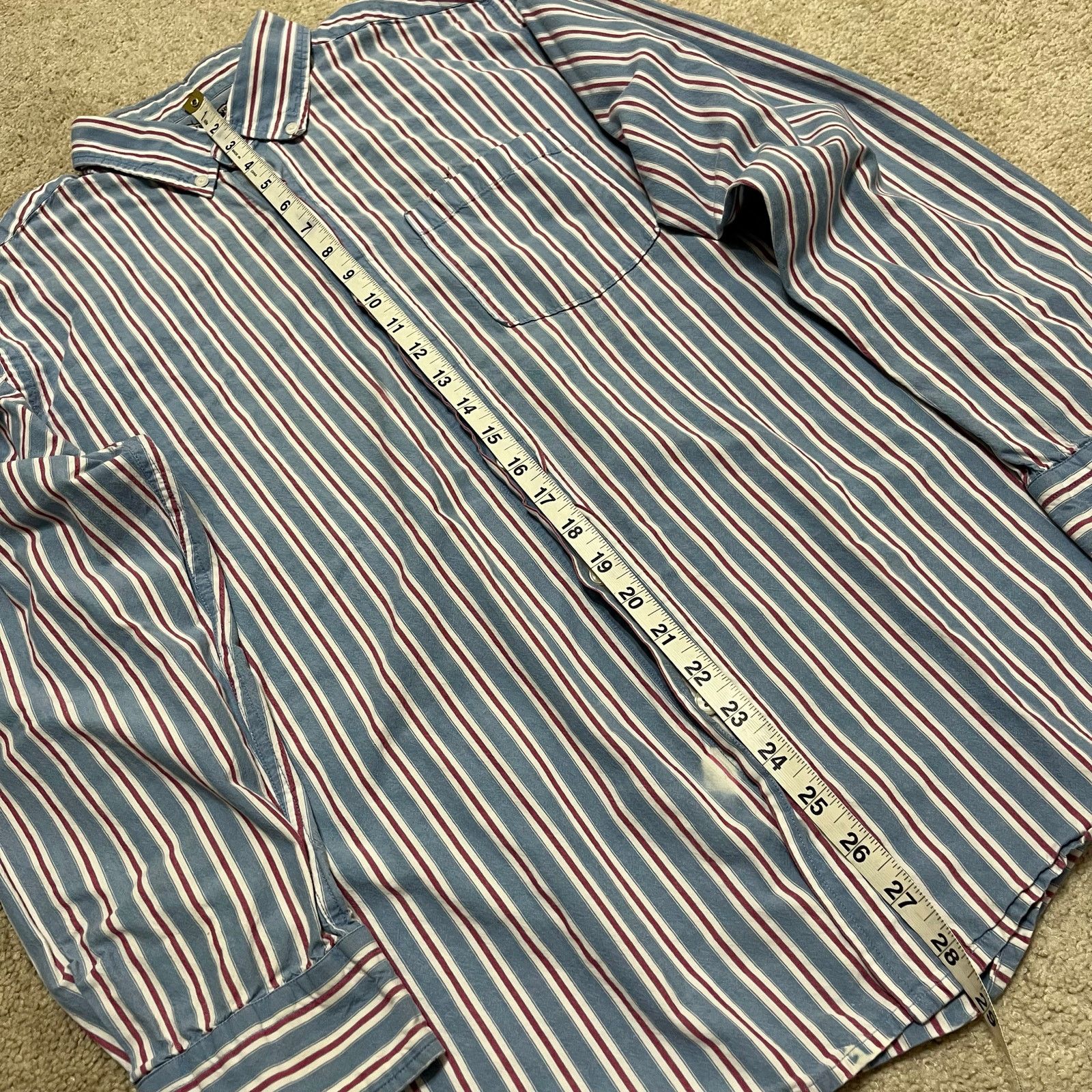 Other String Theory Navy/Red Striped Button Up Long Sleeve Medium Size US M / EU 48-50 / 2 - 6 Thumbnail
