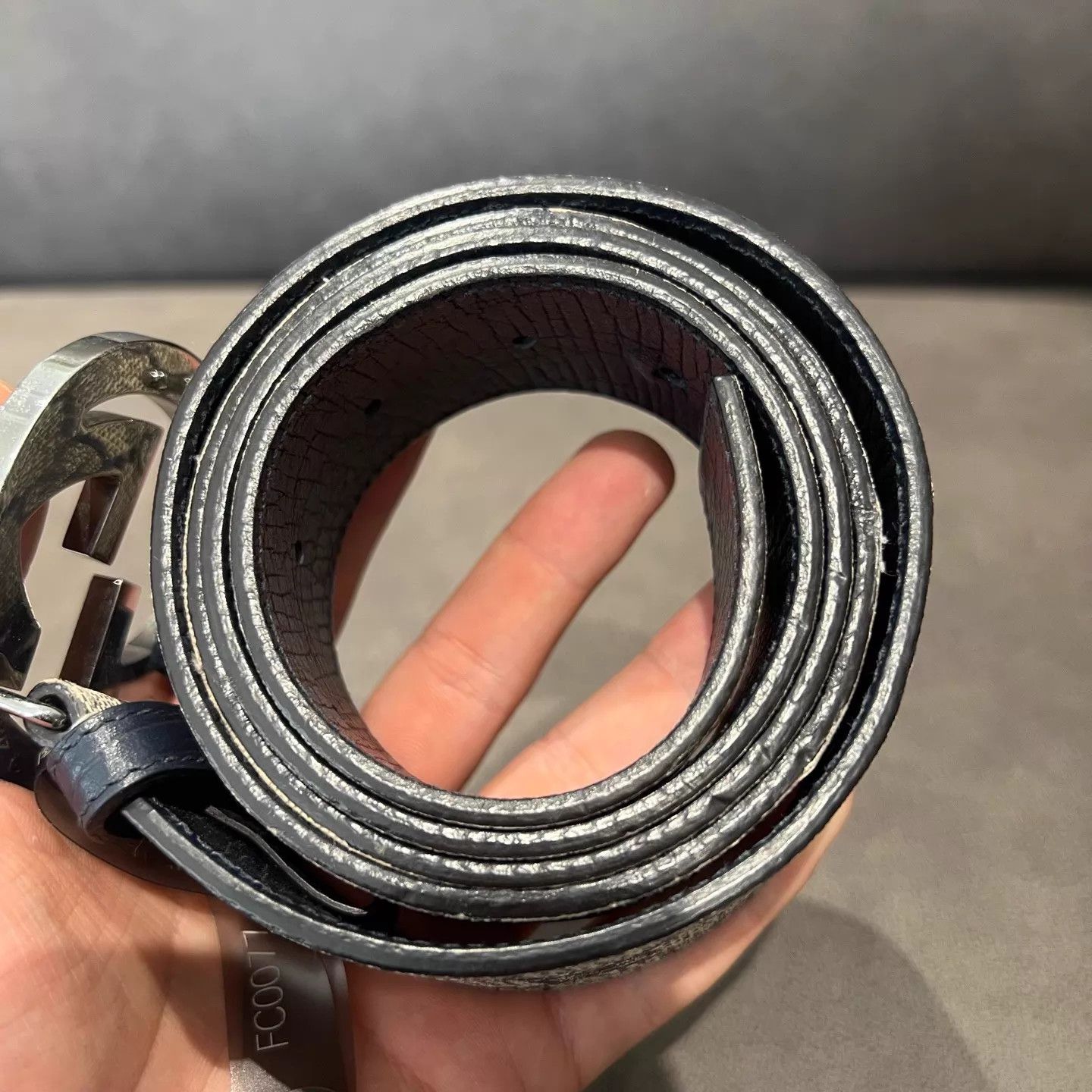 Gucci GUCCI GG Monogram Men's Belt 105cm Size ONE SIZE - 3 Thumbnail