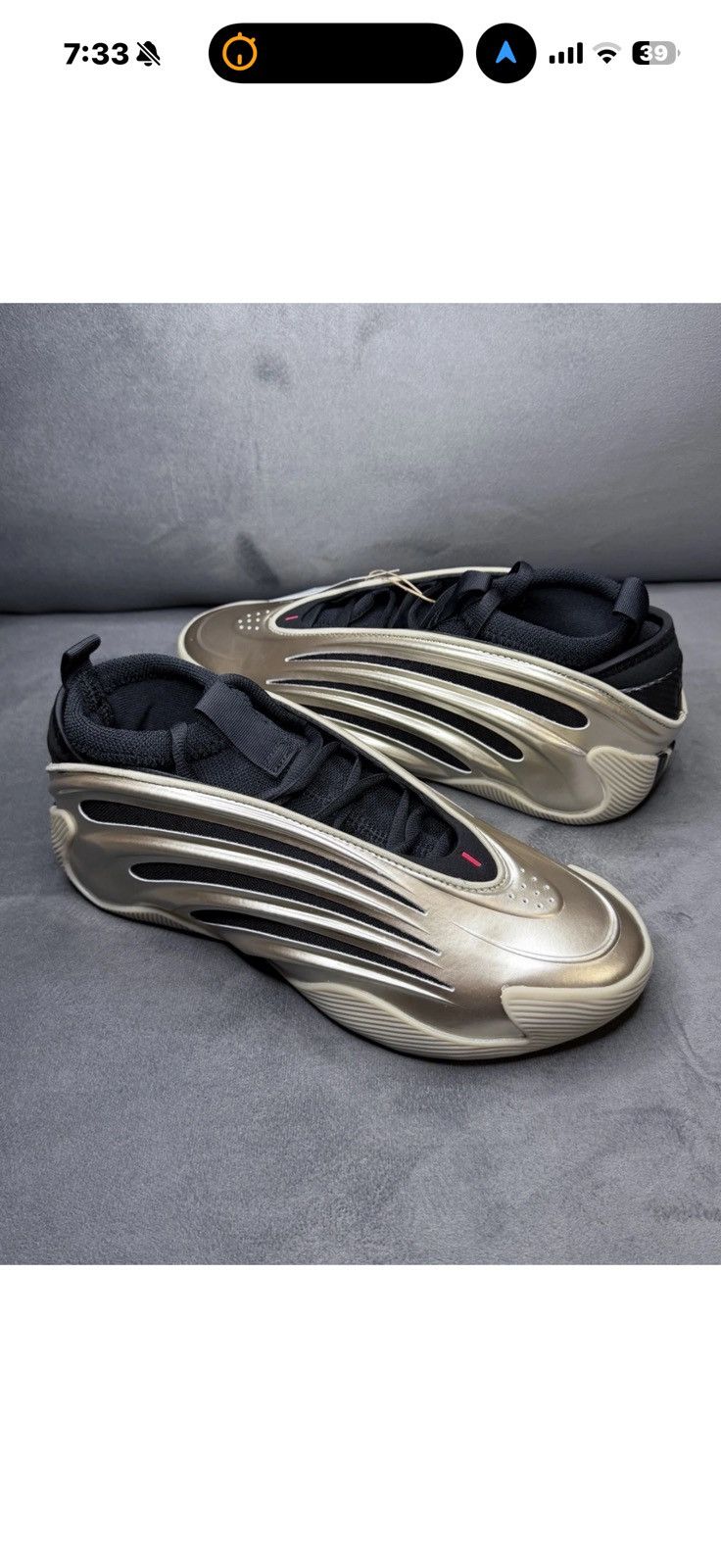 Adidas Adidas Harden Volume 9 Shoes 'Cyber Metallic' JR2506 Size US 14 / EU 47 - 4 Thumbnail