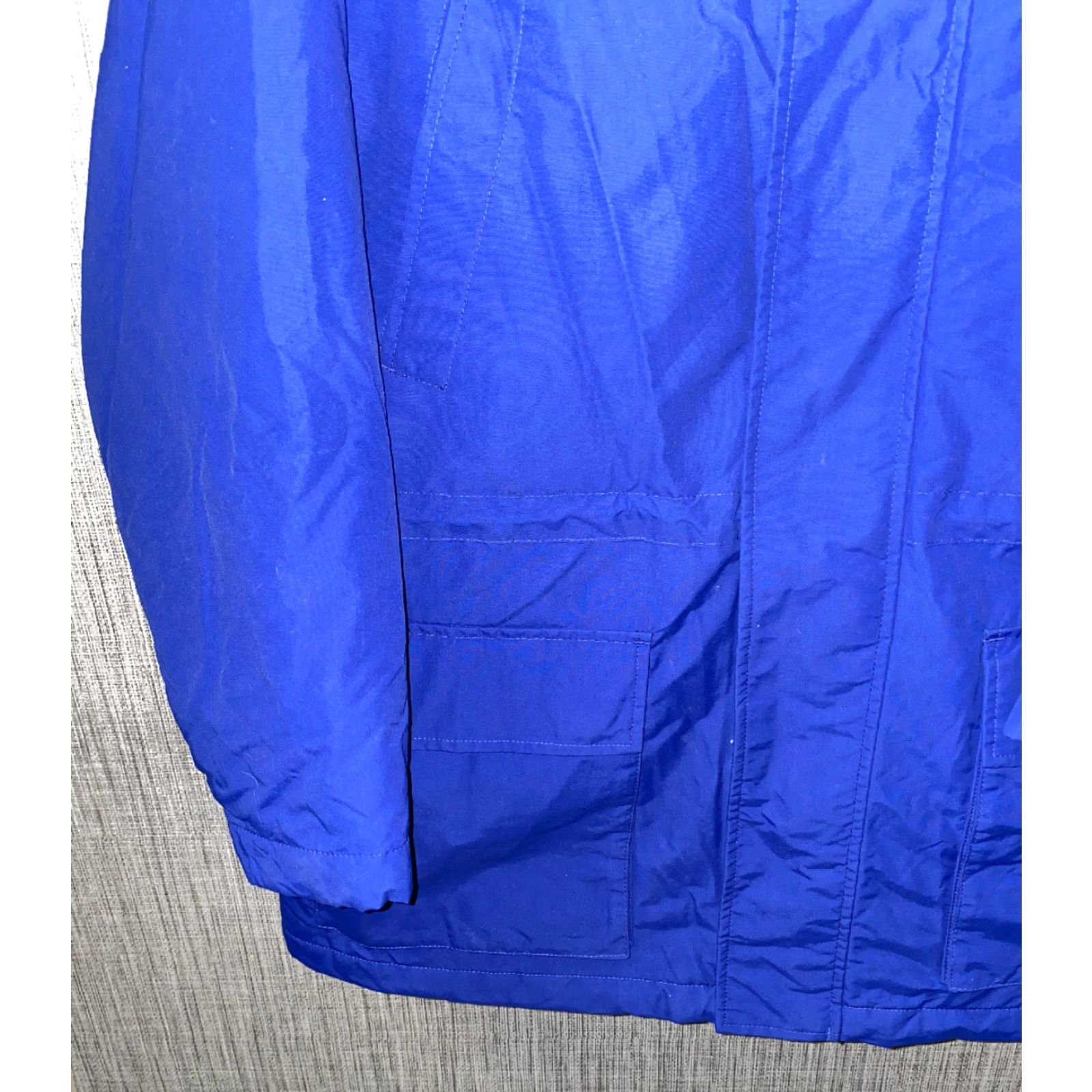 Lands' End Lands' End Mens Blue Fleece Lined Nylon Jacket XL Regular Full Zip Mens Casual EUC Size US XL / EU 56 / 4 - 4 Thumbnail