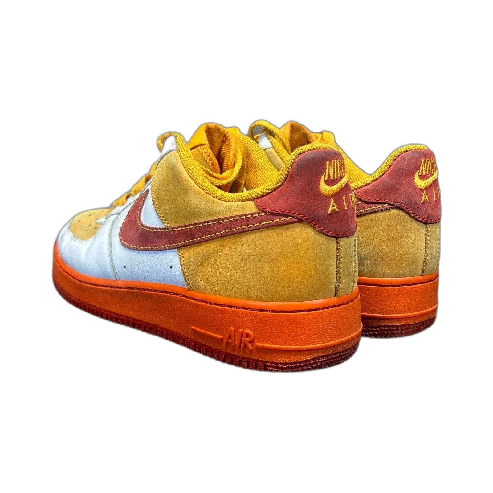 Nike NIKE Air Force 1 2007 315122-161 White Varsity Red Orange Me Size US 12 / EU 45 - 5 Thumbnail