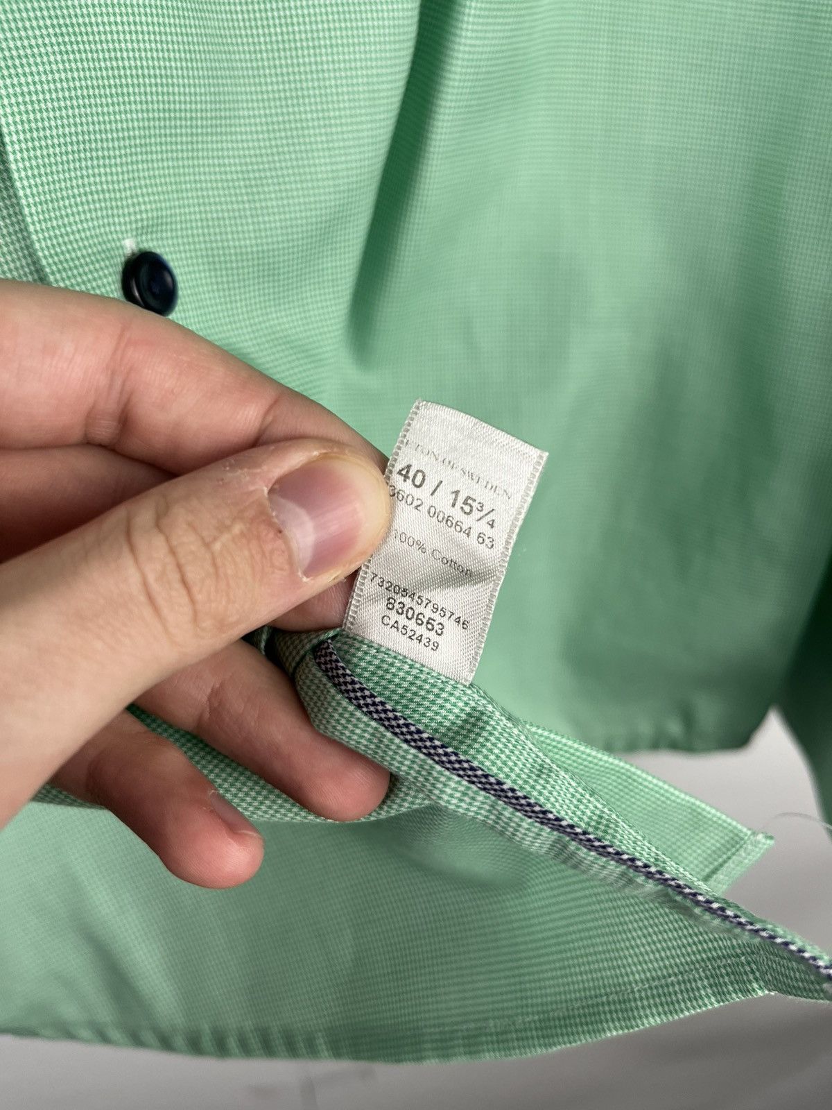 Eton Eton Luxury Solid Cotton Long Sleeve Shirt Button Up Size US L / EU 52-54 / 3 - 9 Thumbnail