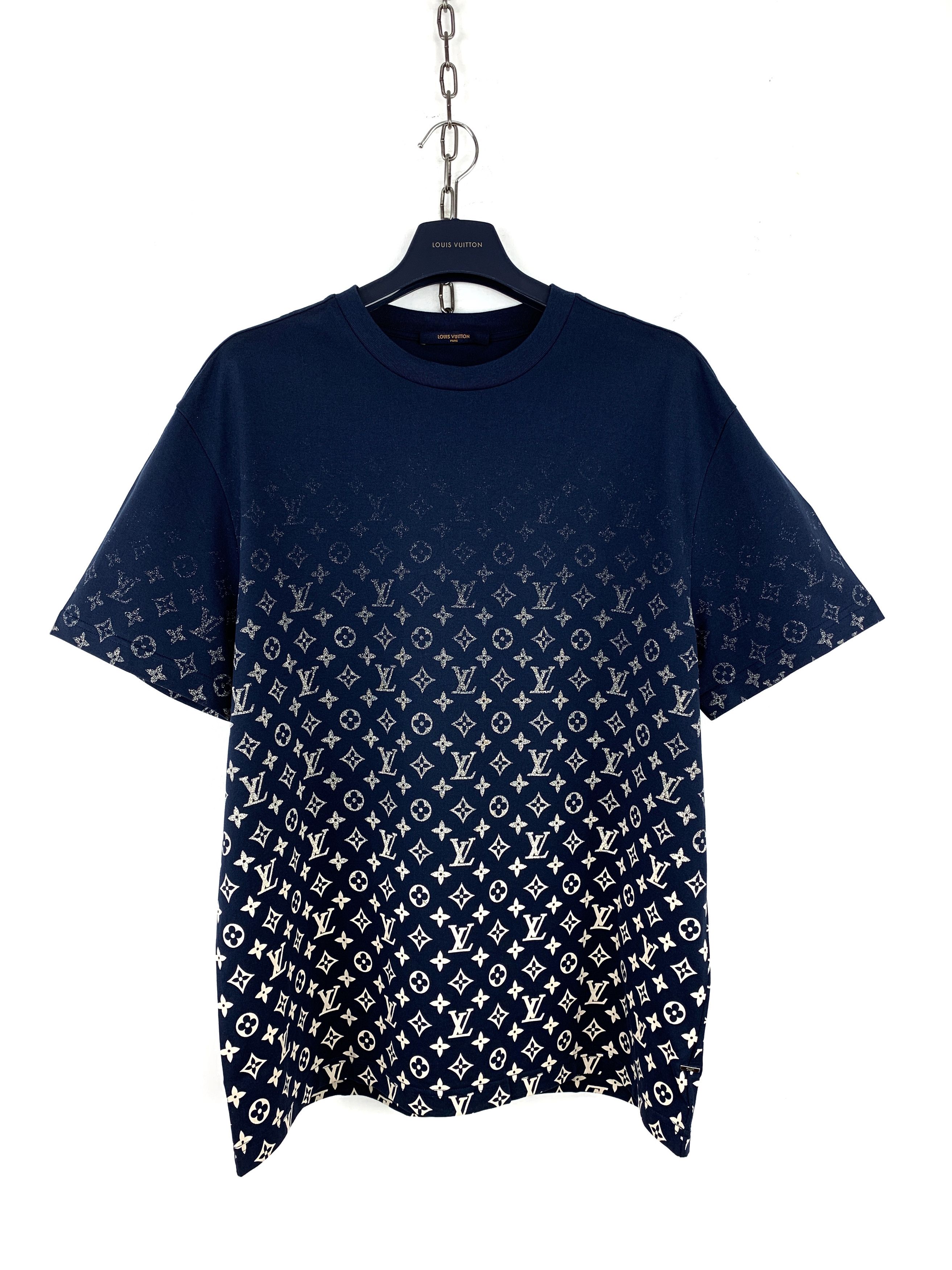 Louis Vuitton Louis Vuitton Monogram Gradient T-Shirt Navy Size L | Grailed