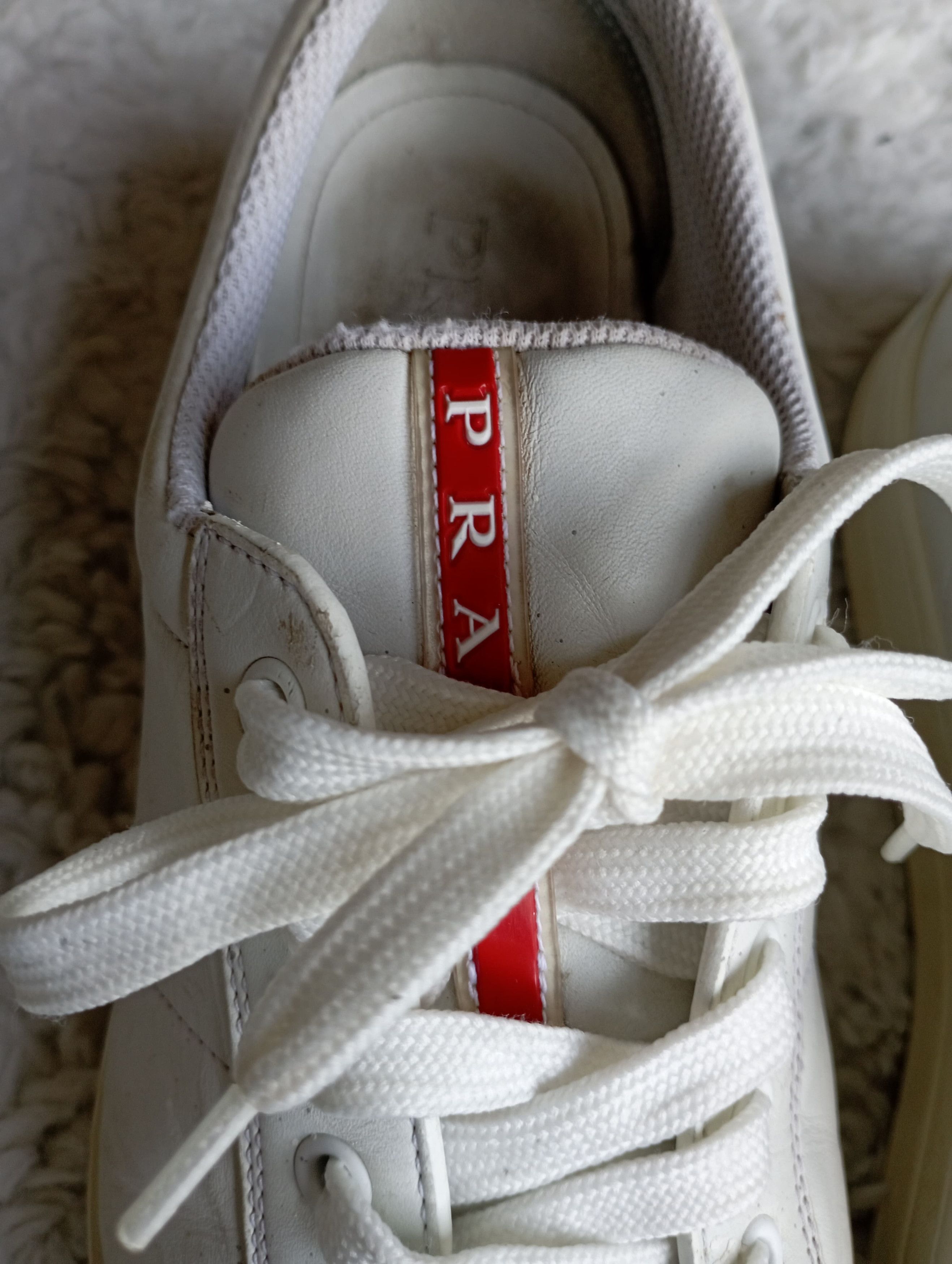 Prada Prada White Classic Shoes w/ Rubber Soles Size UK 7 Men US 9 Size US 7.5 / EU 40-41 - 9 Thumbnail