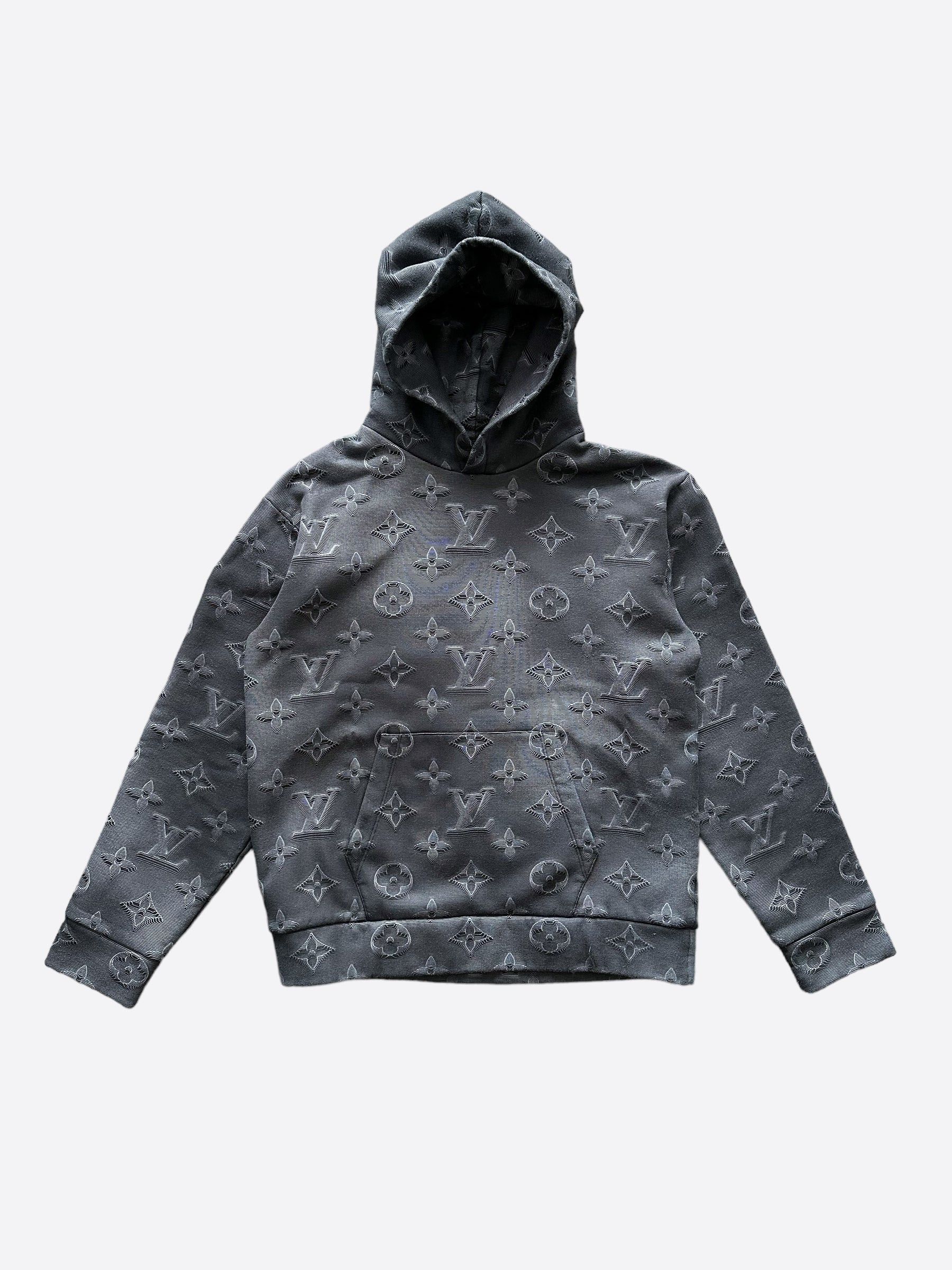 Pre-owned Louis Vuitton Grey 2054 Monogram Hoodie