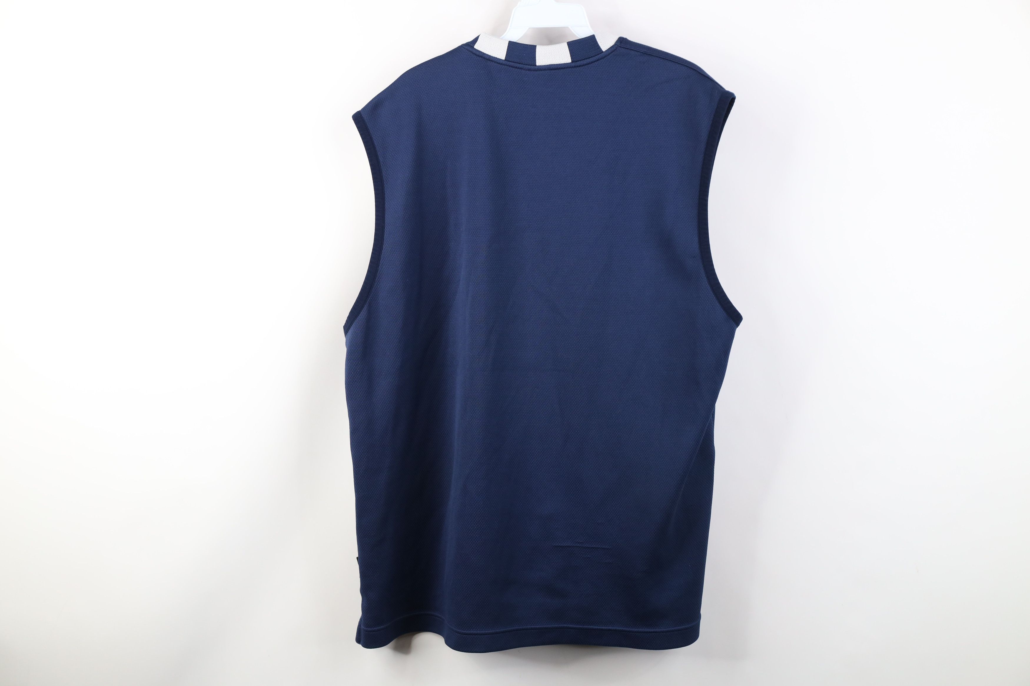 Nike Vintage 90s Nike Cetner Swoosh Knit Basketball Jersey Blue Size US XL / EU 56 / 4 - 12 Thumbnail