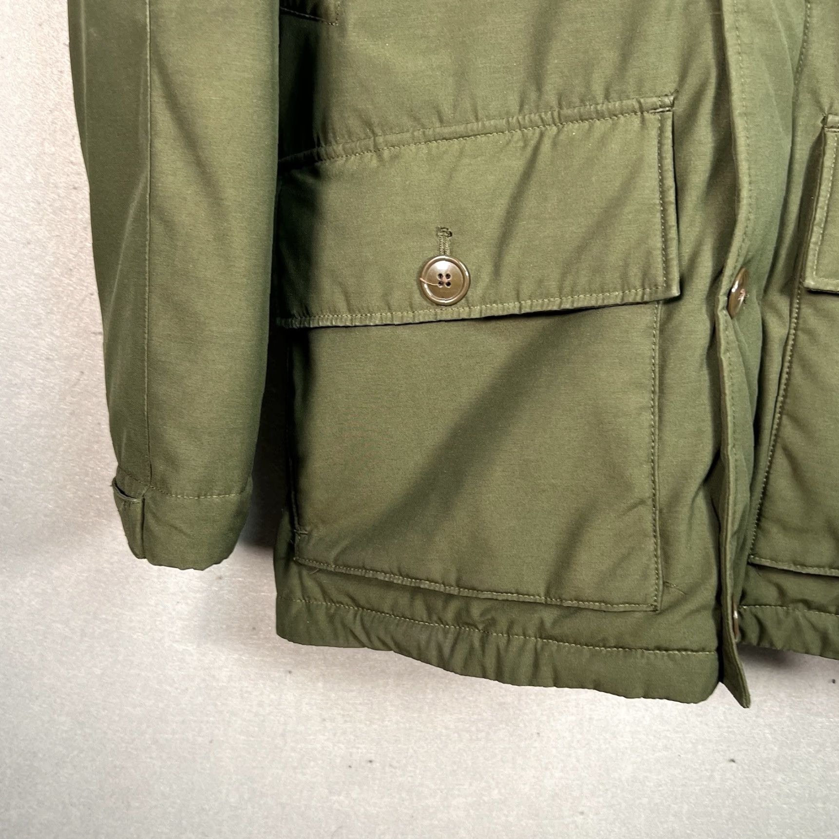 J.Crew VINTAGE J.CREW Nordic Parka Coat Men Small Parka Hooded Dark Olive Green Faux Fur PrimaLoft Size US S / EU 44-46 / 1 - 4 Thumbnail