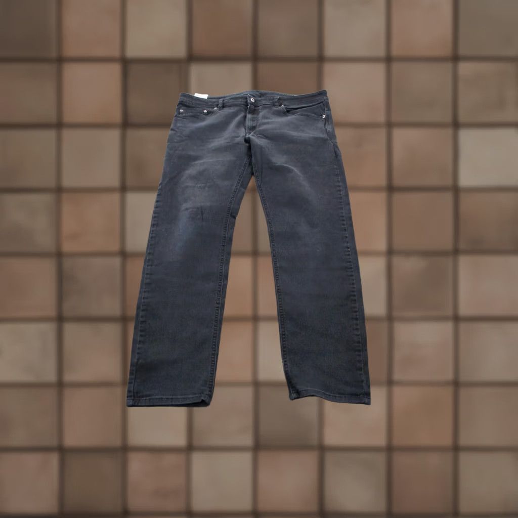 Diesel Diesel Jeans Straight 5-Pocket Regular 38 Black Denim Mens Vintage No 38x30 Grunge Stretch Button Zip Size US 38 / EU 54 - 1 Thumbnail