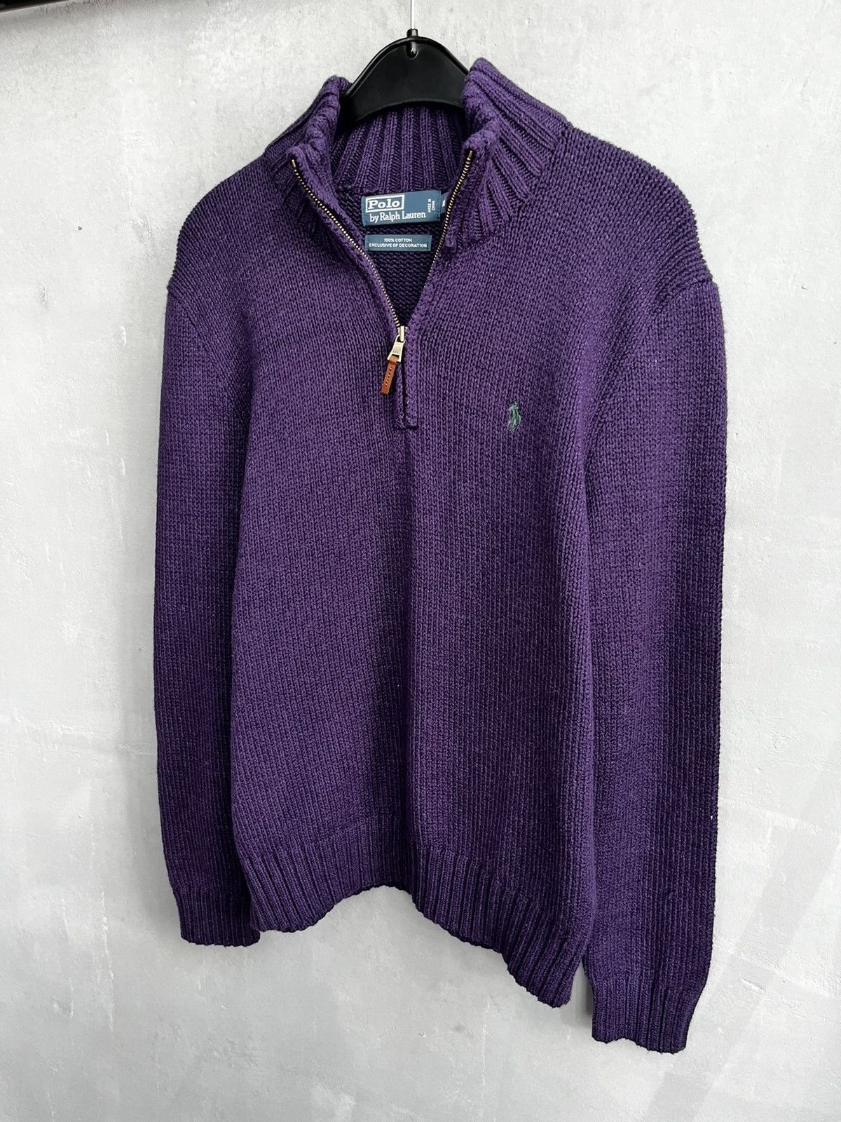 Polo Ralph Lauren × Ralph Lauren × Vintage Ralph Lauren purple zip sweater Size US M / EU 48-50 / 2 - 1 Thumbnail