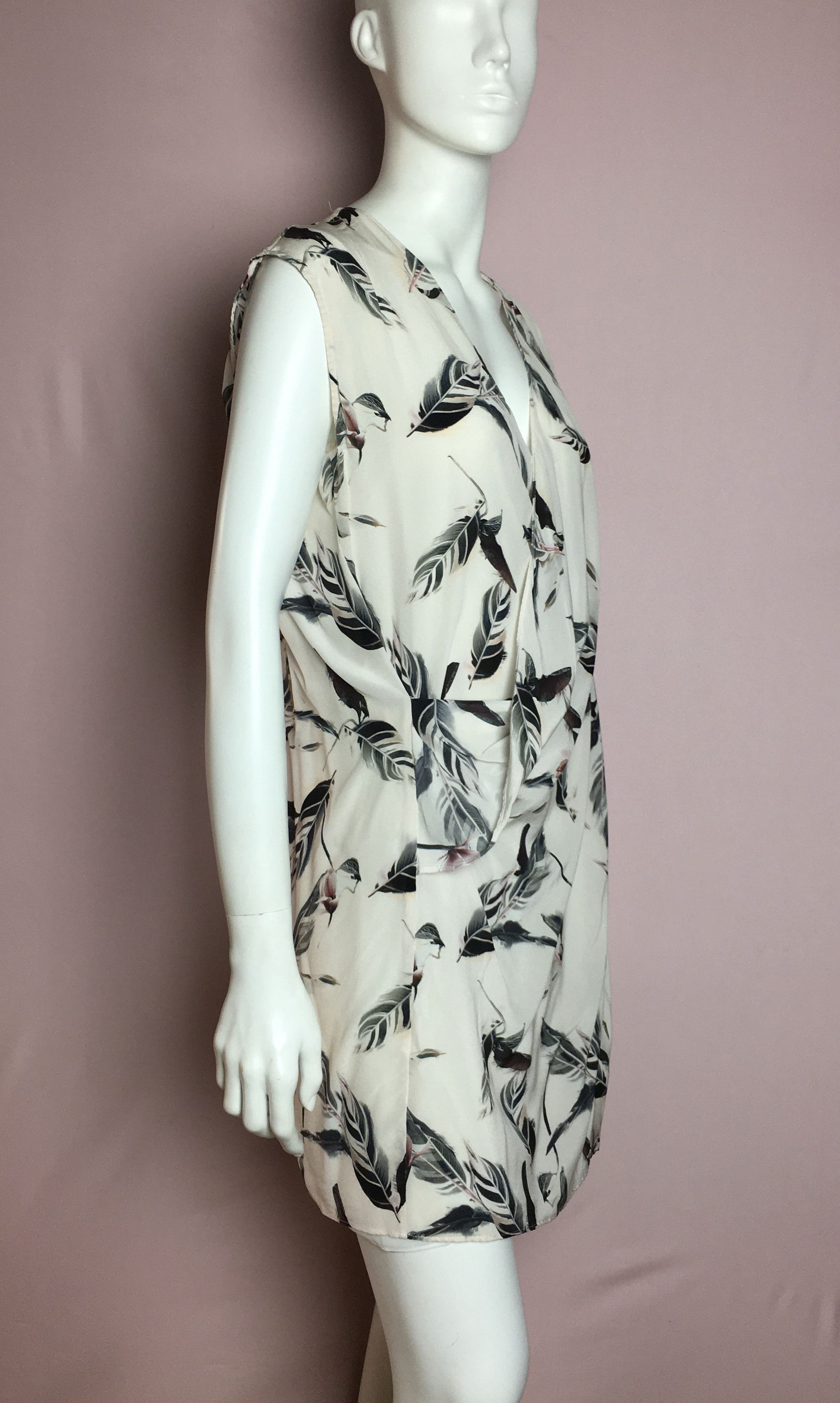 Allsaints AllSaints Airie Canna Silk Dress in Chalk White Size US Size M / US 6-8 / IT 42-44 - 4 Thumbnail