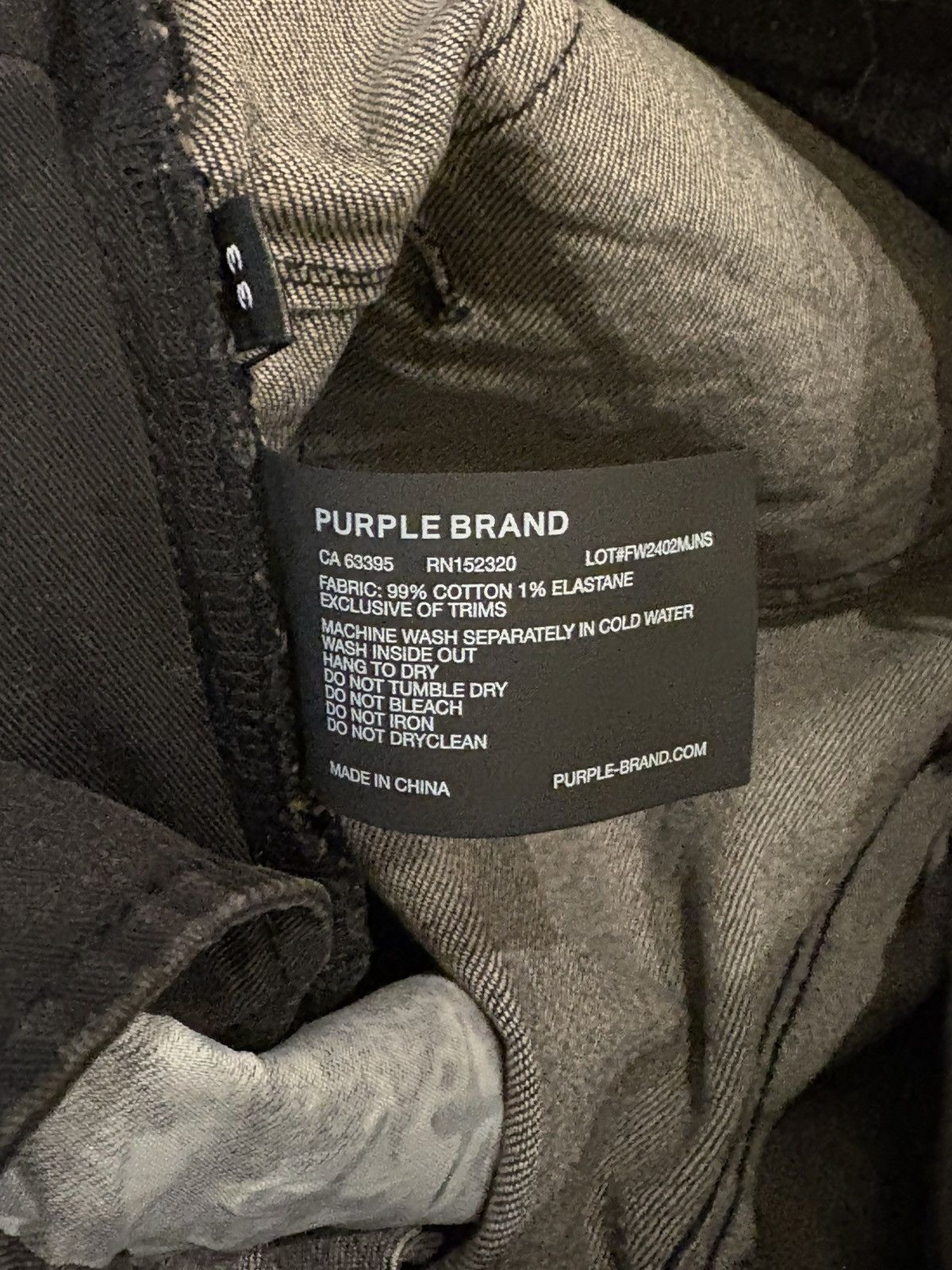 Purple Brand Purple Brand dark monogram jeans size 33 brand new Size US 33 - 8 Thumbnail