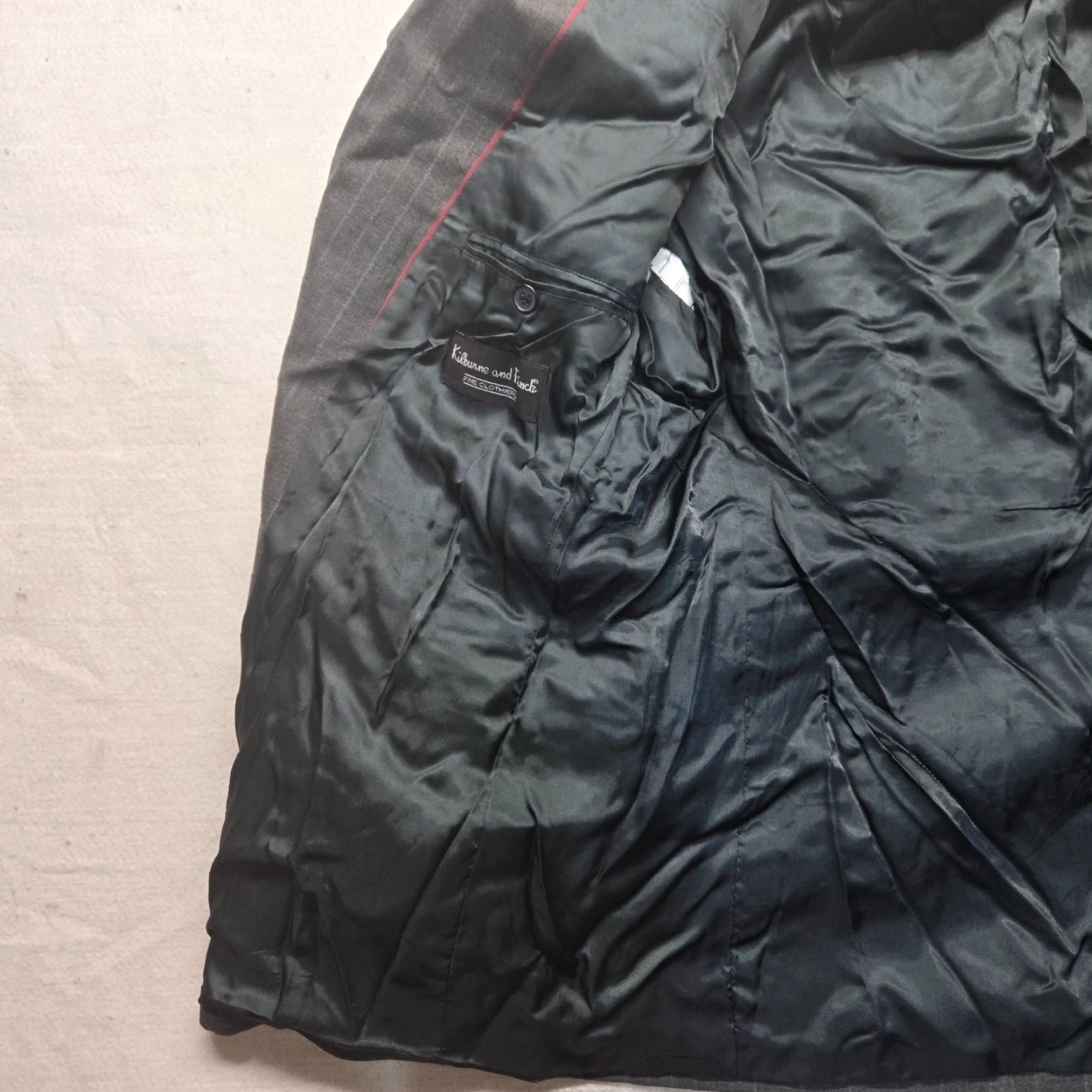 Vintage Kilburne and Finch Blazer Jacket Coat Black 2 Button Adult Men's Size 46R Size 46R - 3 Thumbnail