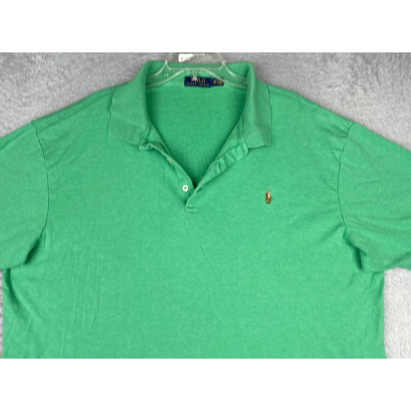 Polo Ralph Lauren Polo Ralph Lauren Shirt Adult 2XB Green 100% Cotton Short Sleeve Size US XXL / EU 58 / 5 - 4 Thumbnail
