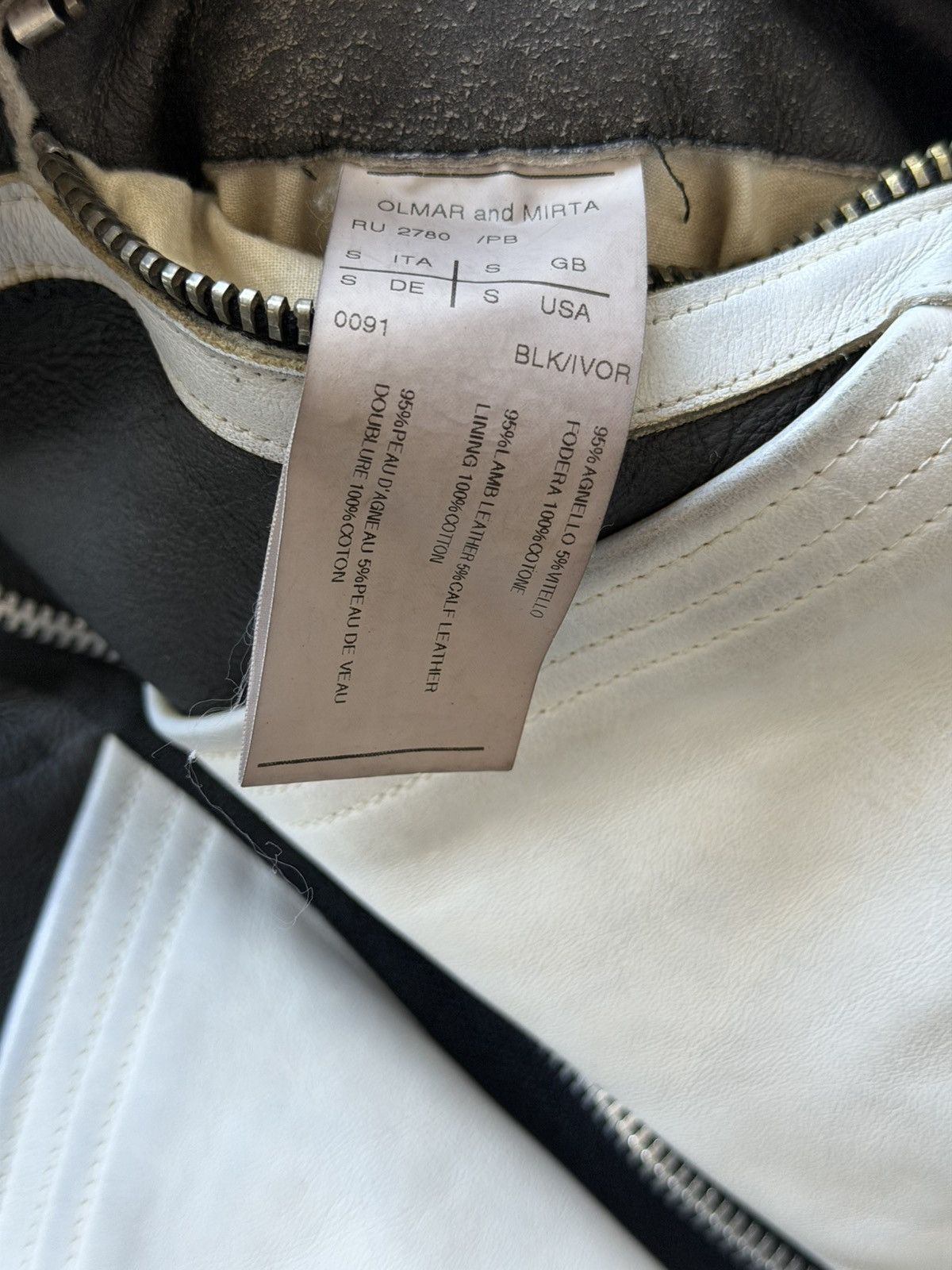 Rick Owens Rick Owens FW08 STAG Black & White Geo Shearling Jacket Size US S / EU 44-46 / 1 - 10 Thumbnail