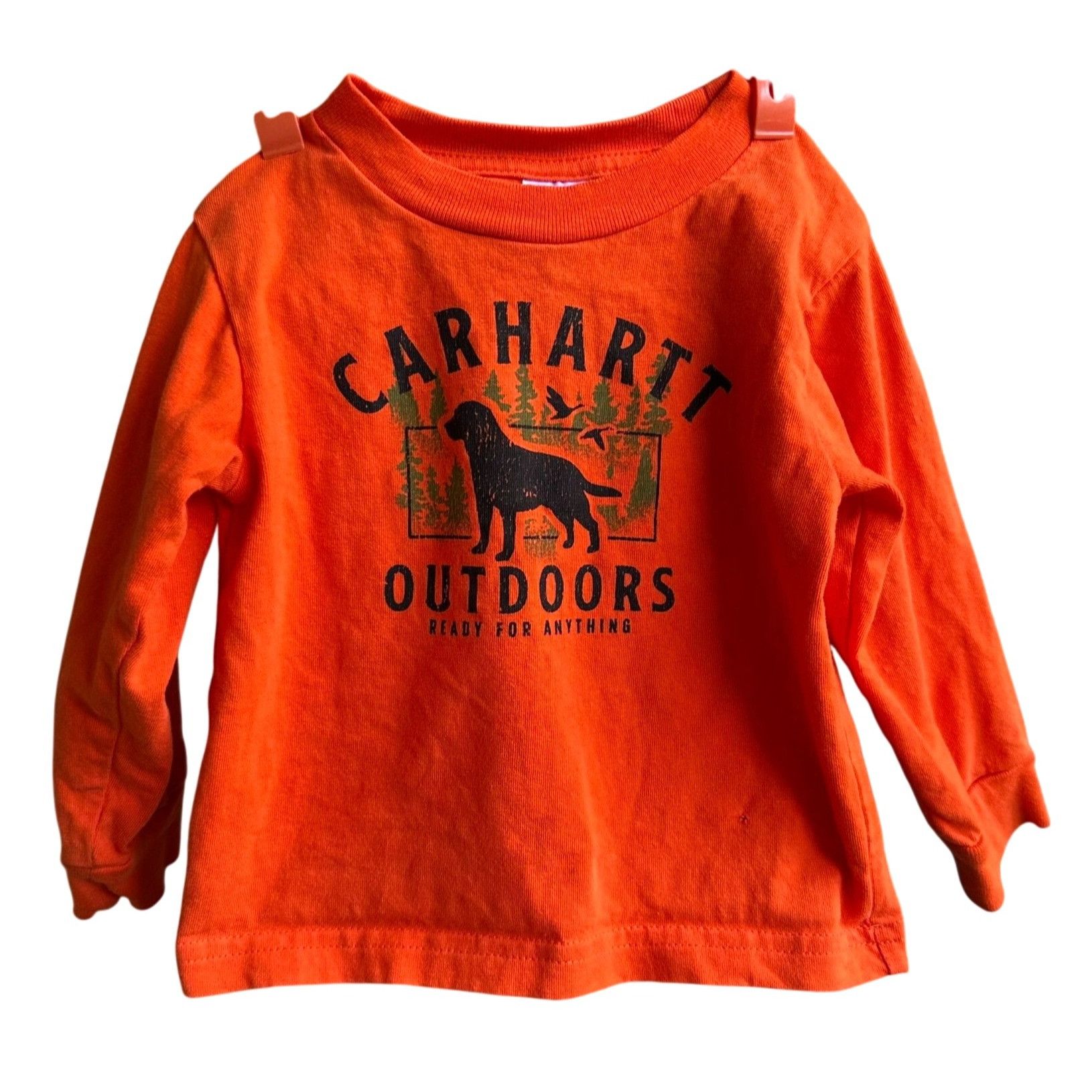 Carhartt Carhartt Outdoors Baby Shirt 6 Months Orange Black Labrador Size US XXS / EU 40 - 2 Thumbnail