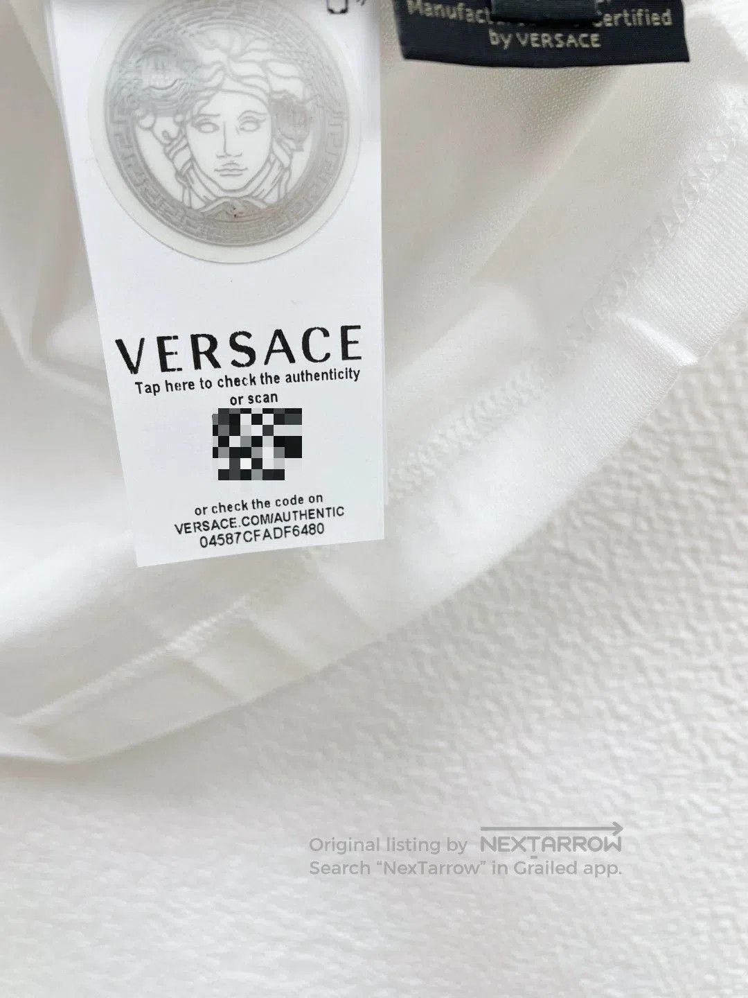 Versace VERSACE Cotton Short Sleeve T-Shirt. Size US S / EU 44-46 / 1 - 6 Thumbnail