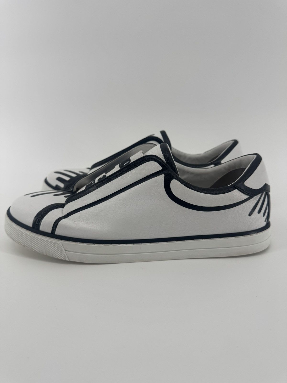 Fendi Fendi x Joshua Vides leather slip-on sneakers Size 38 Size US 8 / IT 38 - 1 Thumbnail