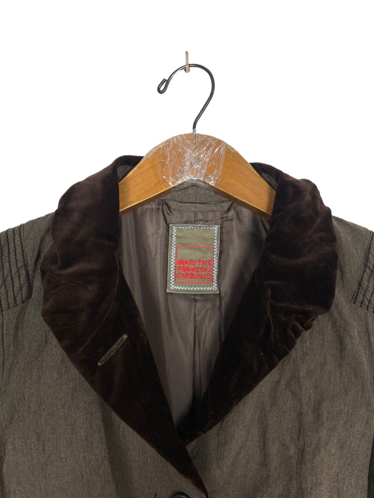 Marithe + Francois Girbaud Rare‼️ Marithe Francois Girbaud Velvet Colar Bondage Jacket Size XS / US 0-2 / IT 36-38 - 6 Thumbnail