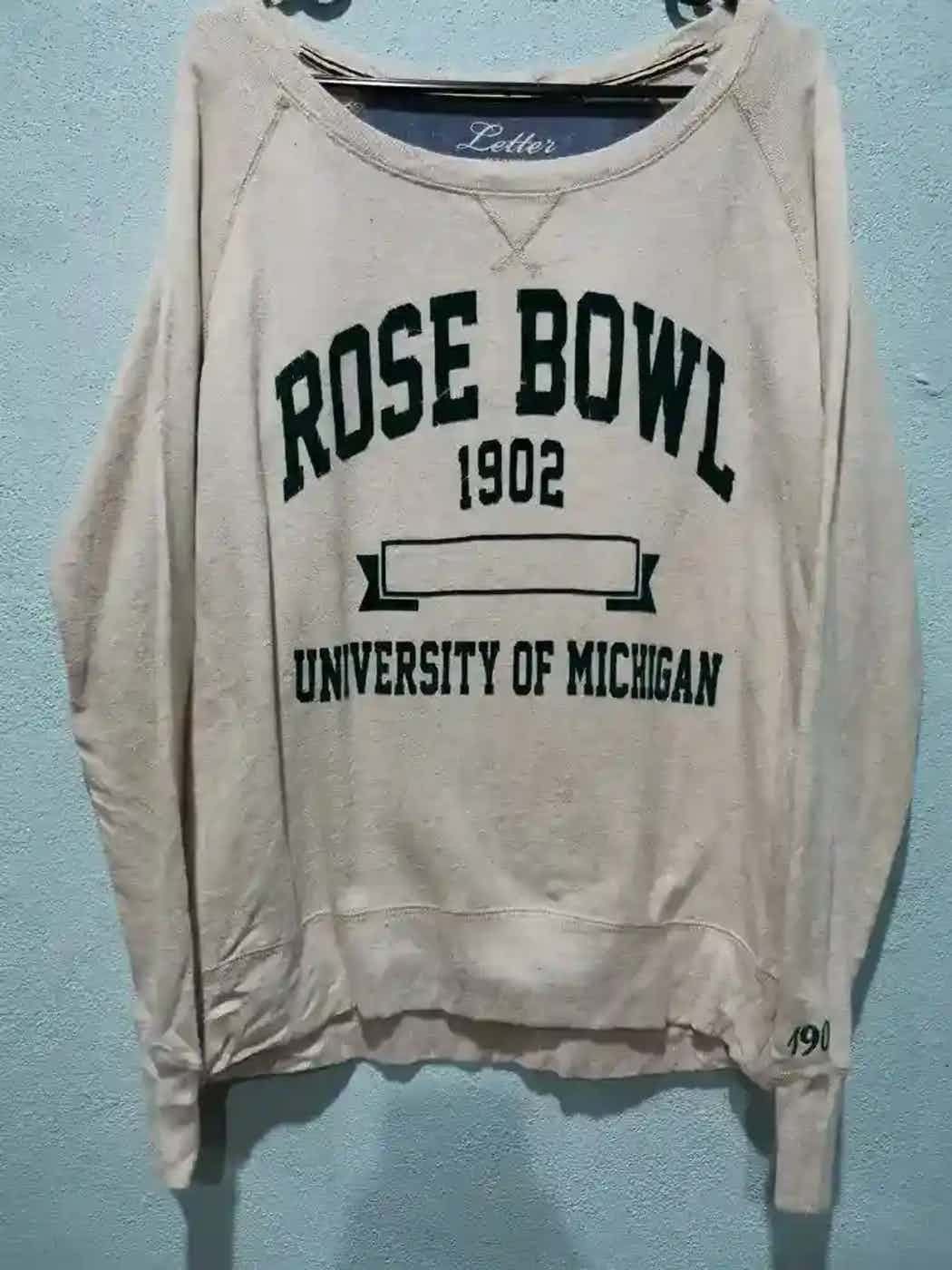 Vintage Vintage Rose Bowl 1902 University Michigan Sweatshirt Size US S / EU 44-46 / 1 - 1 Thumbnail