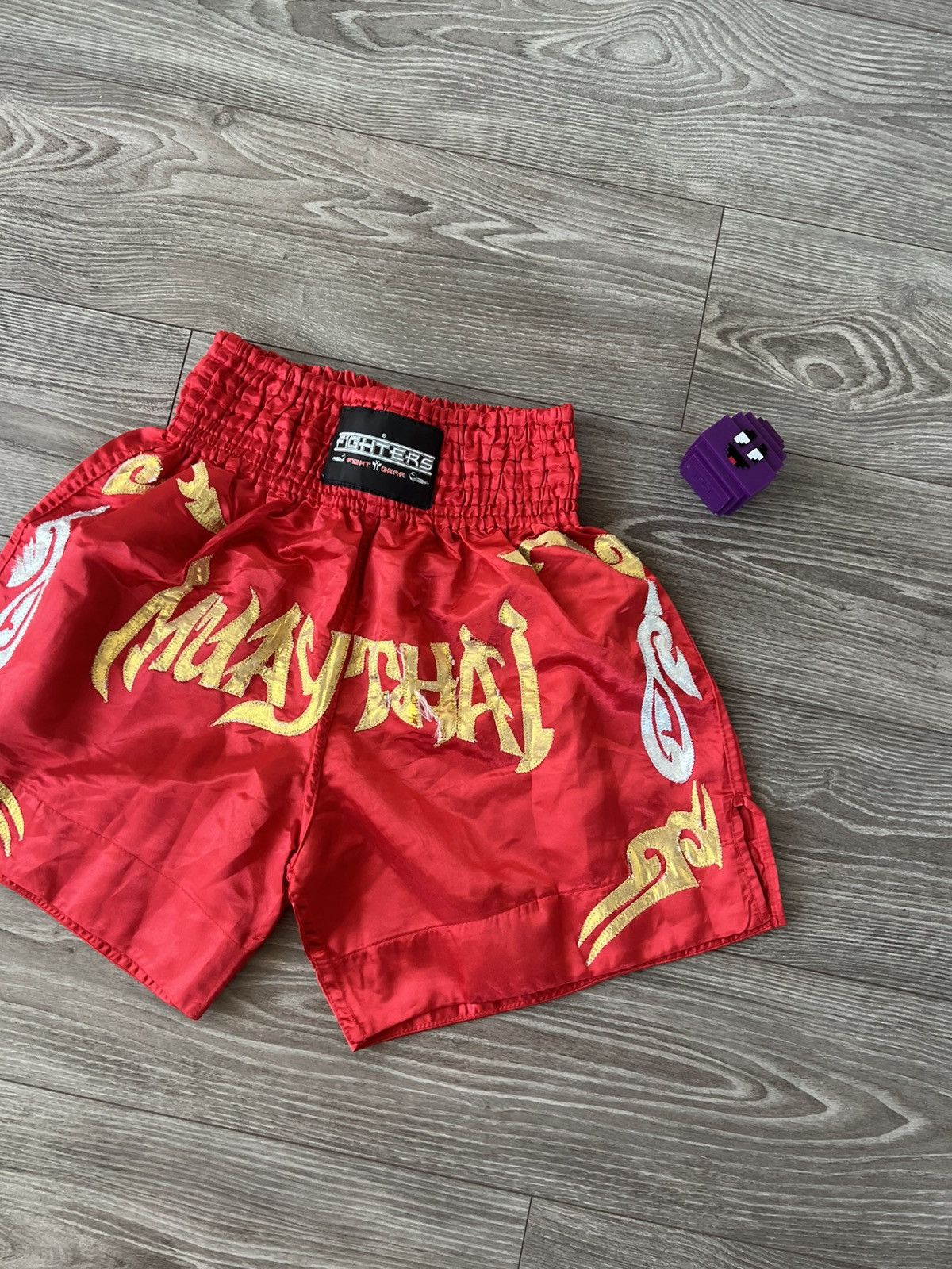 Vintage ‼️Vintage Y2K Muay Thai 🇹🇭 Fighters Archival Boxing Shorts‼️ Size US 36 / EU 52 - 9 Thumbnail