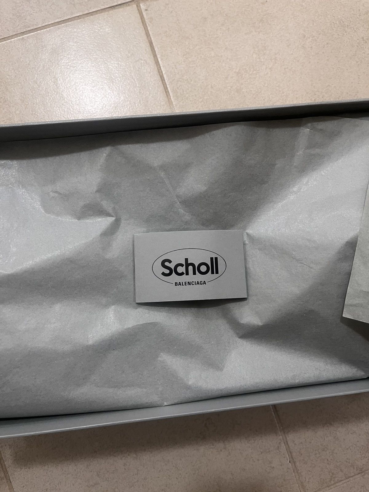 Balenciaga × Scholl Men’s Calfskin Flat Mule Sz 43(10us) Size US 10 / EU 43 - 13 Thumbnail