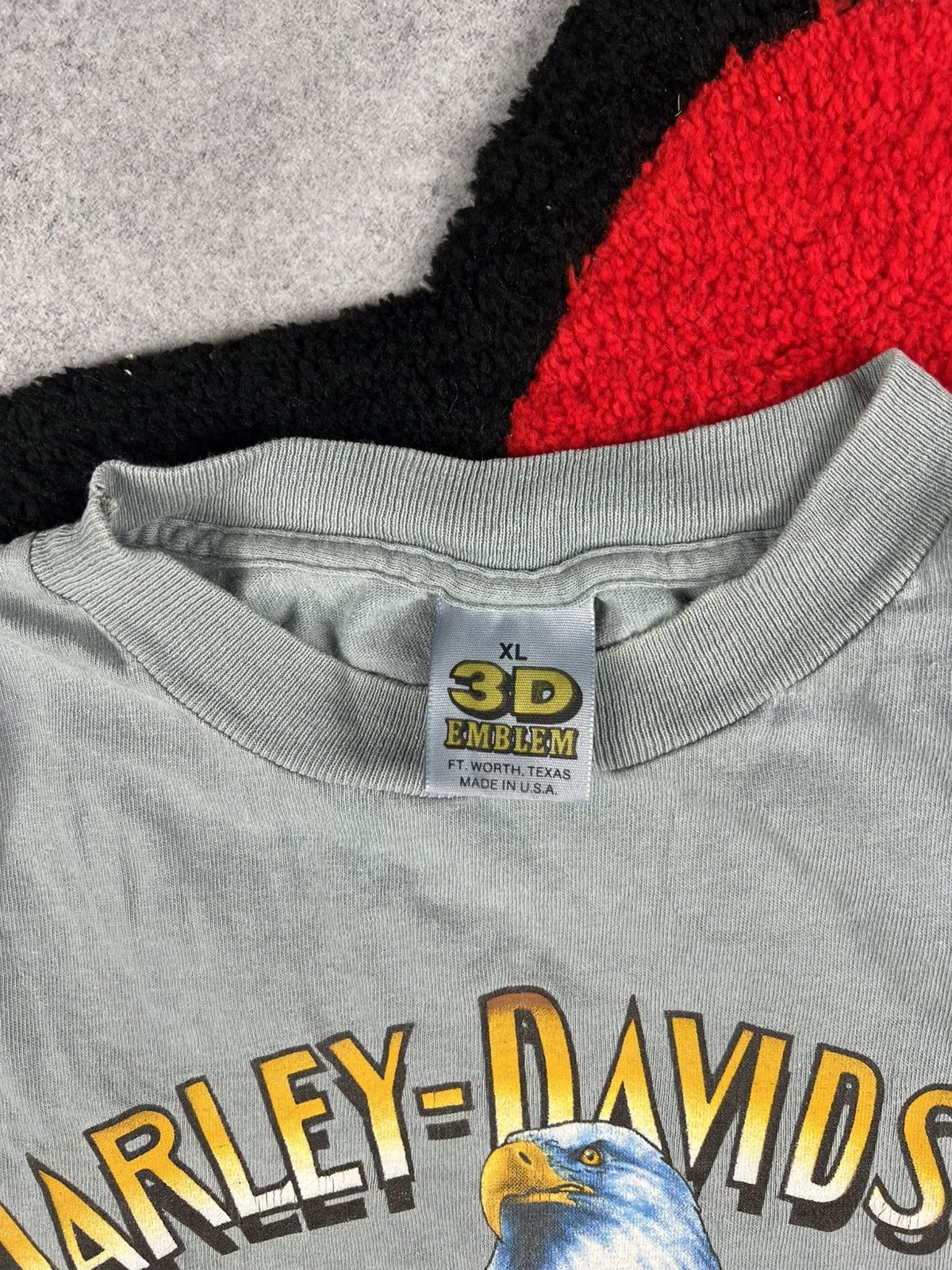 Harley Davidson Vintage Harley Davidson 1990 3D Emblem USA Eagle Y2K Tee Size US XL / EU 56 / 4 - 11 Thumbnail