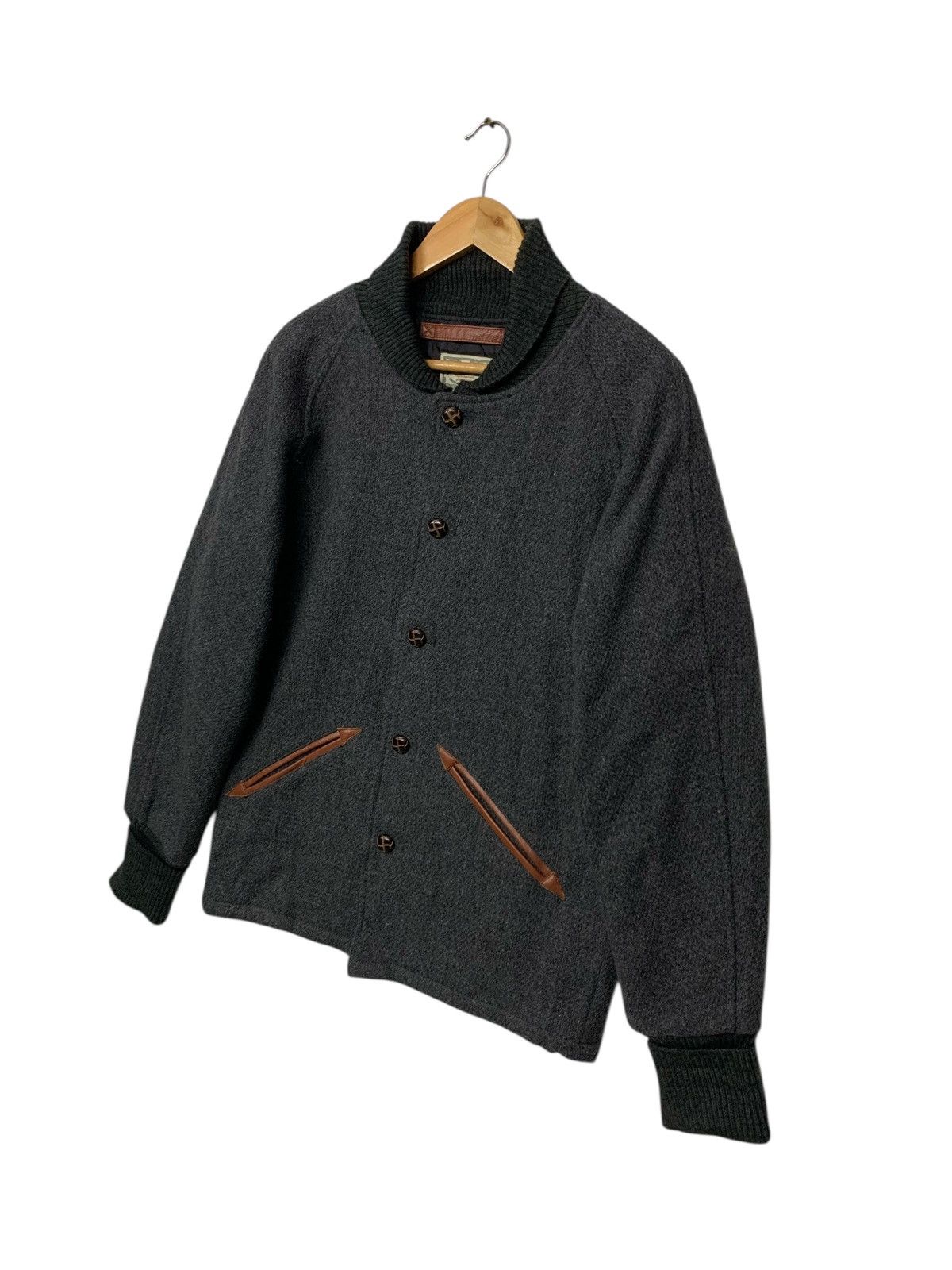 Japanese Brand Rare Houston.Co Union Made Heavy Wool Button Ups Jacket Size US M / EU 48-50 / 2 - 2 Thumbnail