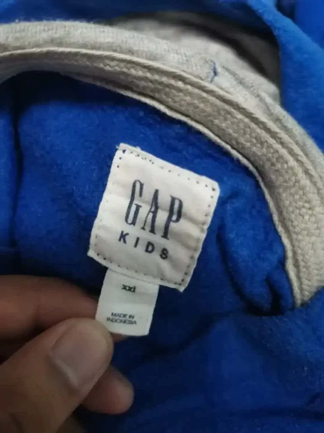 Gap Vintage GAP Kids Big Logo Zipper Hoodie Size US L / EU 52-54 / 3 - 8 Thumbnail