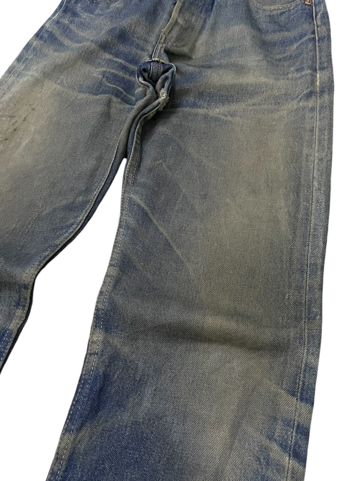 LVC × Levi's × Vintage Vintage Levis 501 Mud Wash Aging Honeycomb Distressed Jeans Size US 29 - 8 Thumbnail