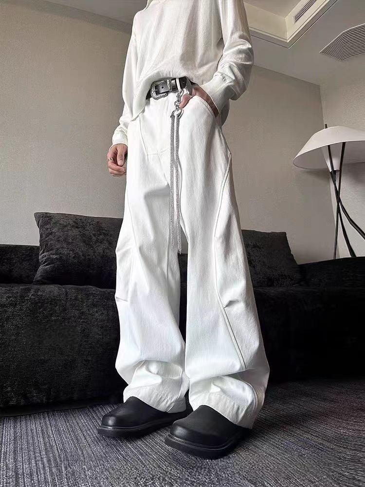 Japanese Brand × Vintage Sickle Pleated Curved Wide Leg Casual Pants Size US 30 / EU 46 - 1 Thumbnail
