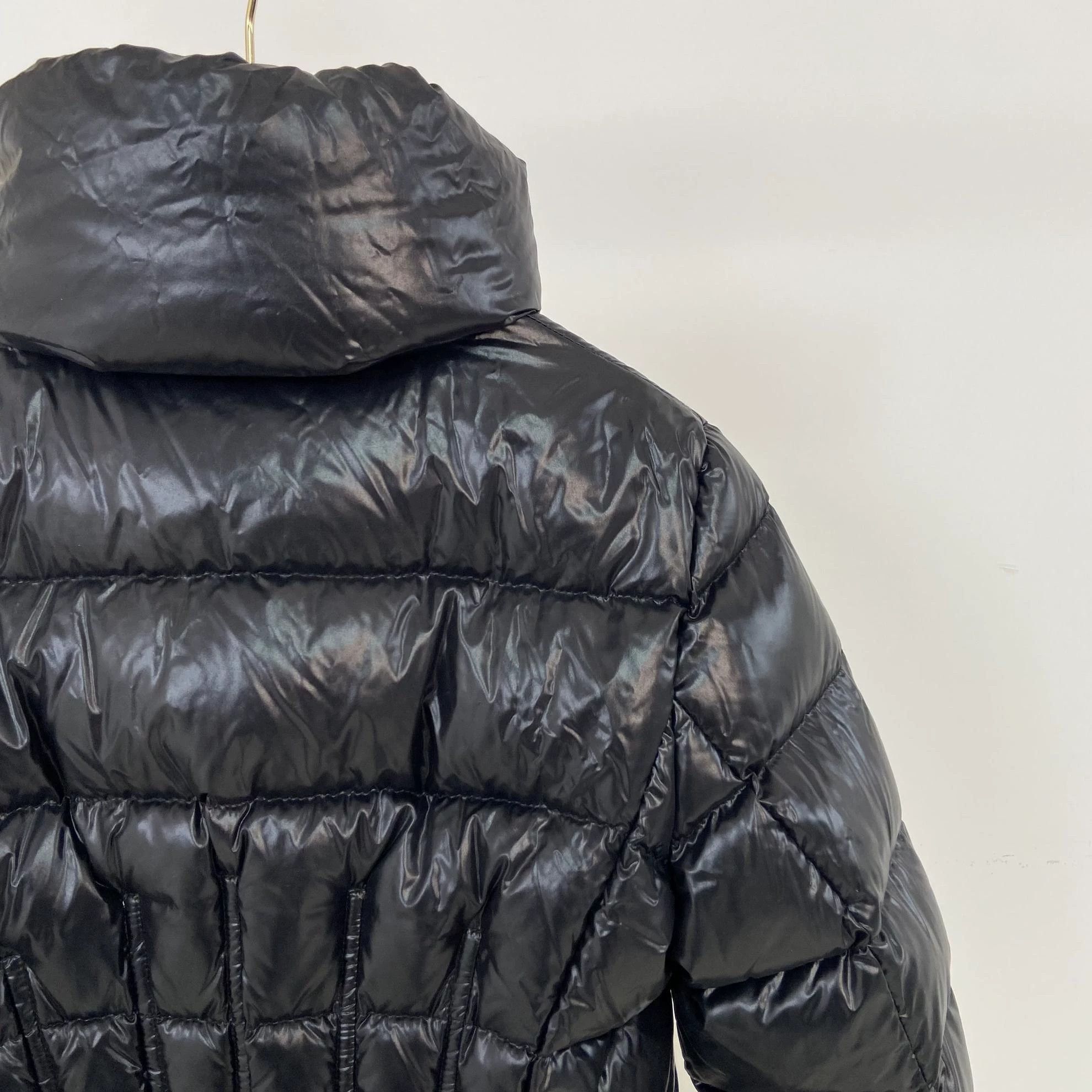 Moncler Moncler Black Waist-Cinched Long-Sleeve Puffer Jacket 3 Size L / US 10 / IT 46 - 6 Thumbnail