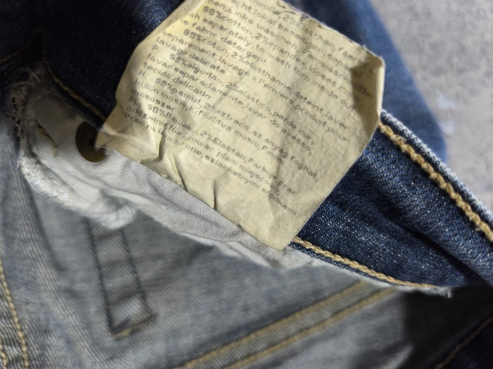 Mustang vtg mustang thight bootcut slim distressed grunge y2k Size 28" / US 6 / IT 42 - 10 Thumbnail