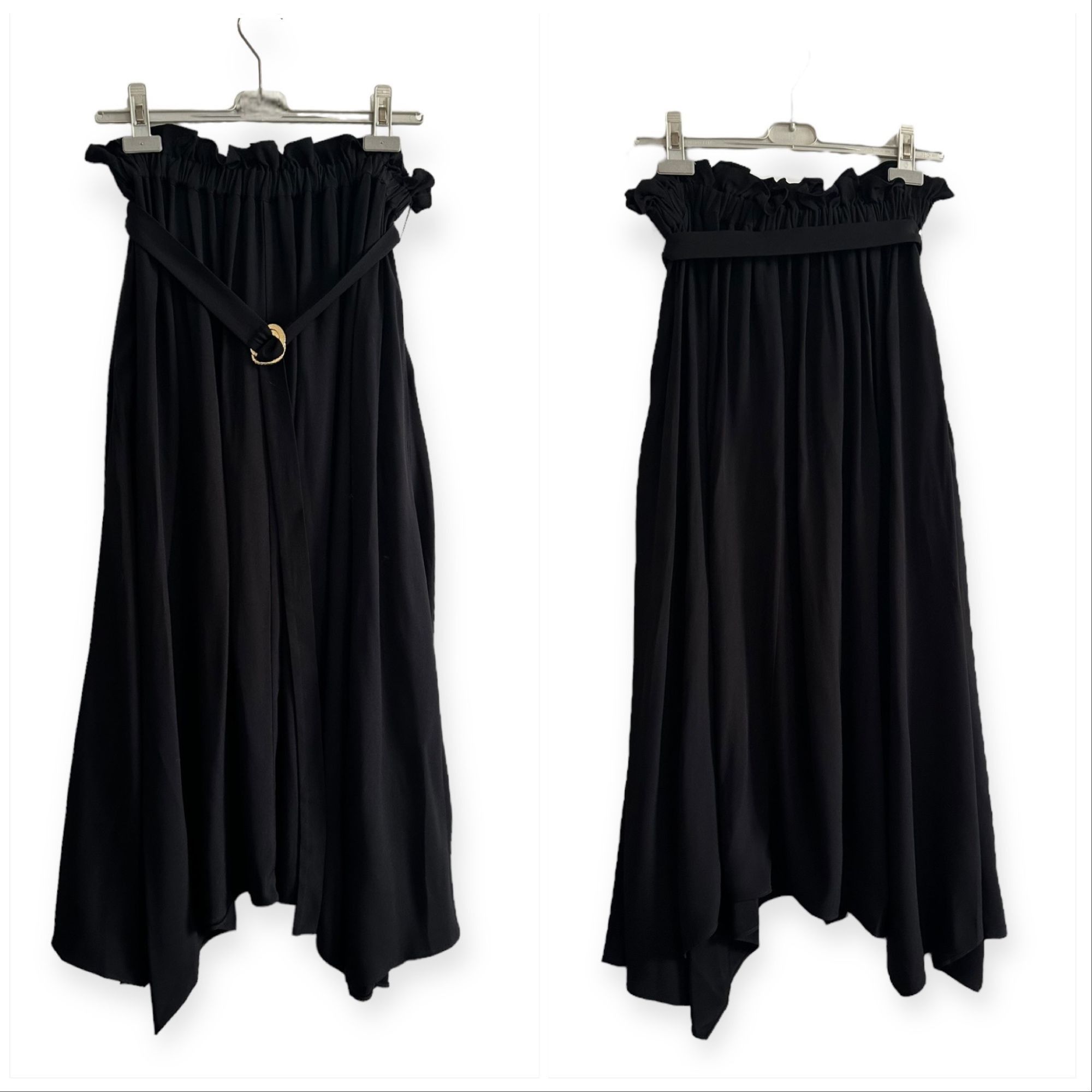 Ulla Johnson ULLA JOHNSON Zeta Midi Skirt, Noir-black, Size 8, NWt Size 30" / US 8 / IT 44 - 14 Thumbnail