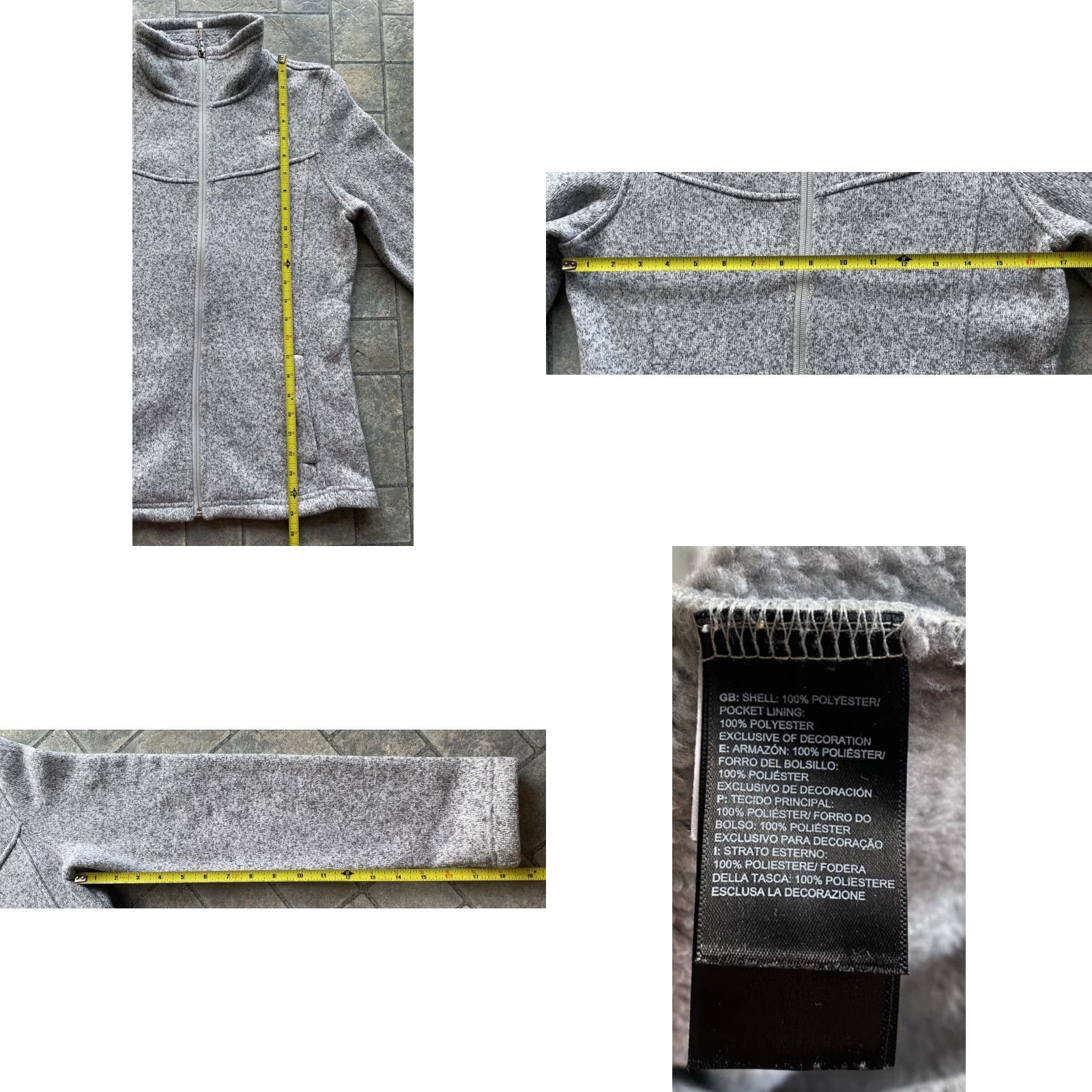 The North Face The North Face Sweatshirt Women S Gray Full Zip Activewear Size S / US 4 / IT 40 - 8 Thumbnail